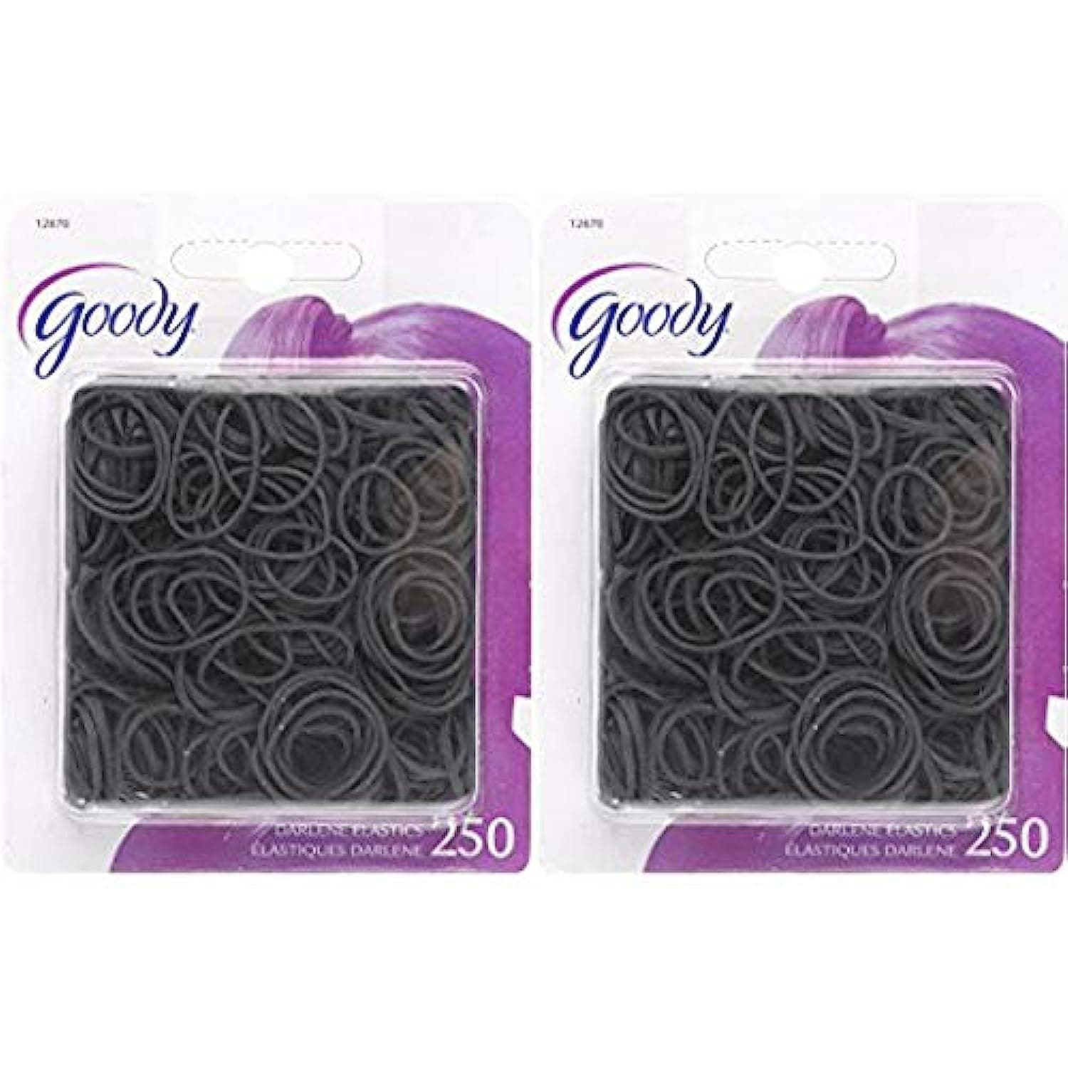 Classics Girls Rubberband, Black, 250 Count (Pack of 2)