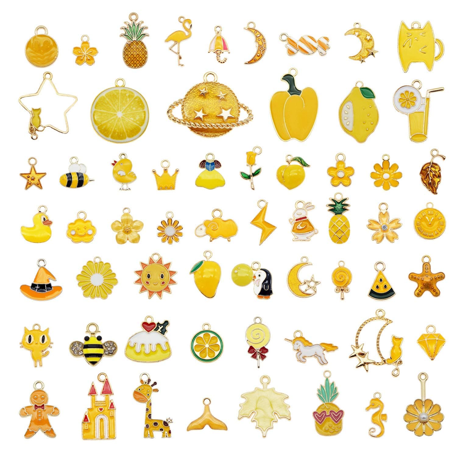 30pcs Mixed Enamel Charms Pendants for Jewelry Making Bulk lot Necklace Earrings Bracelet Craft Findings