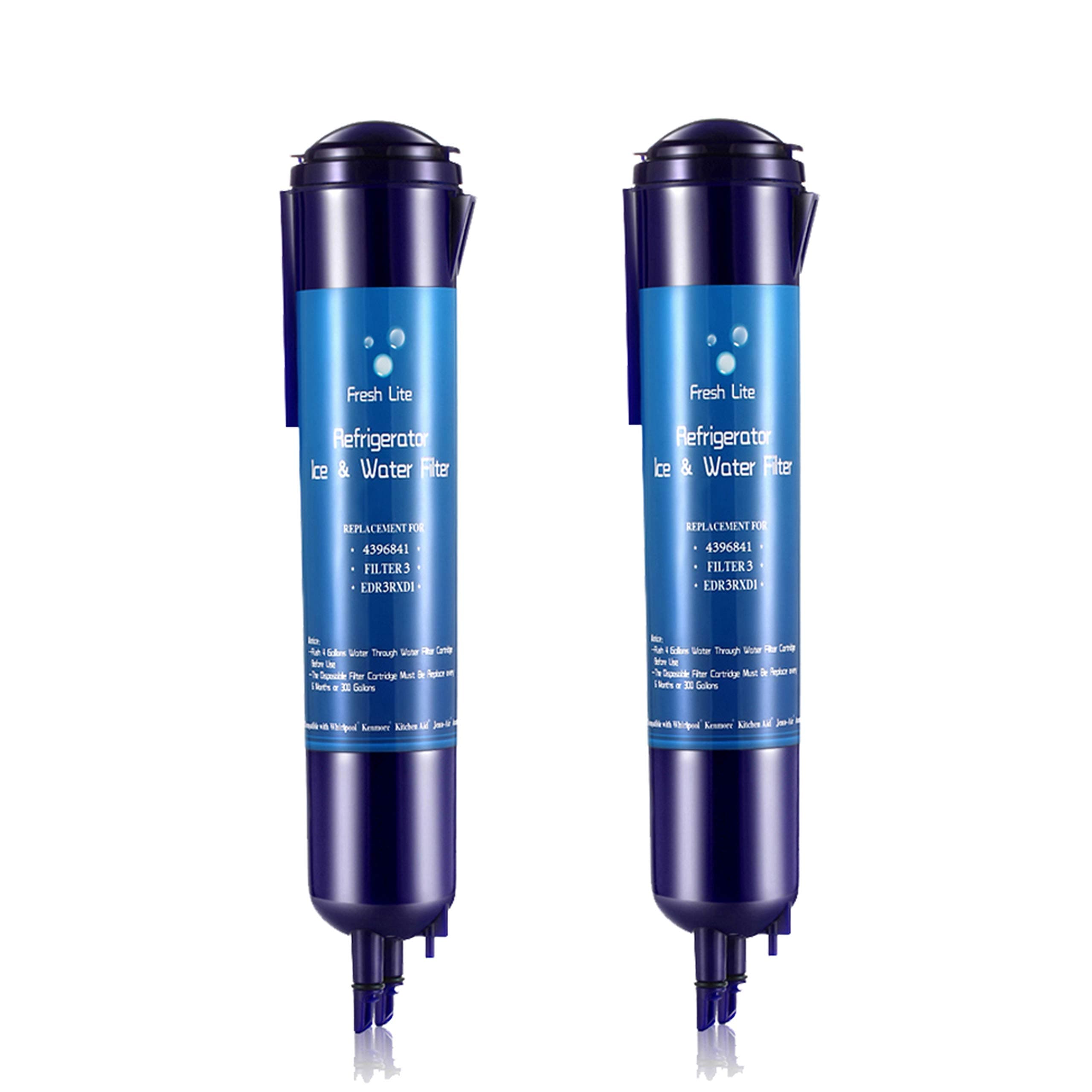 4396841 4396710 Water Filter Replacement for EDR3RXD1, P2RFWG2, Pur Water Filter, Filter 3, Kenmore 46-9030 Water Filter - 2Pack