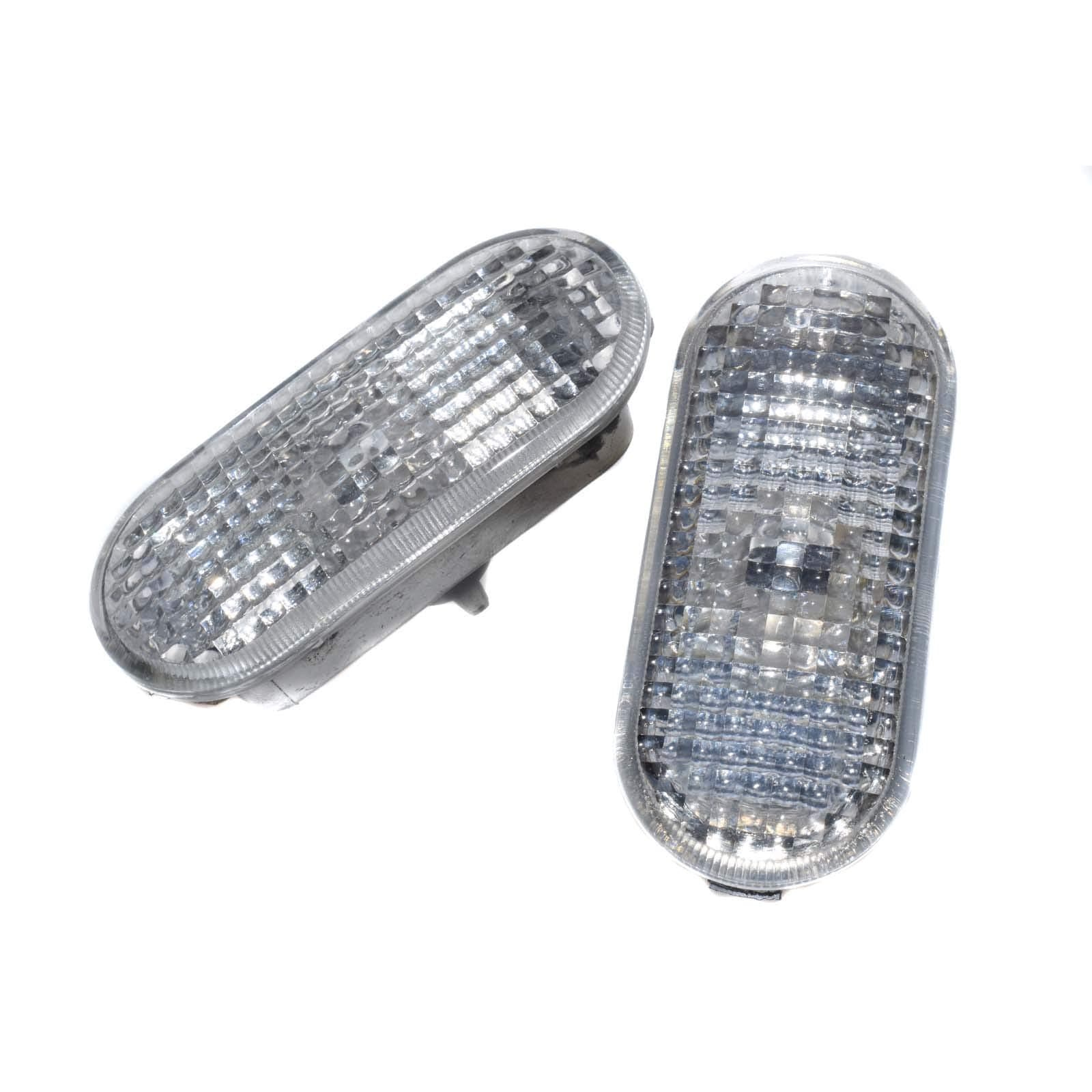 eGang Auto NEW CLEAR LENS SIDE MARKER LAMP HOUSING CAP FIT FOR 1999-2004 VW GOLF JETTA