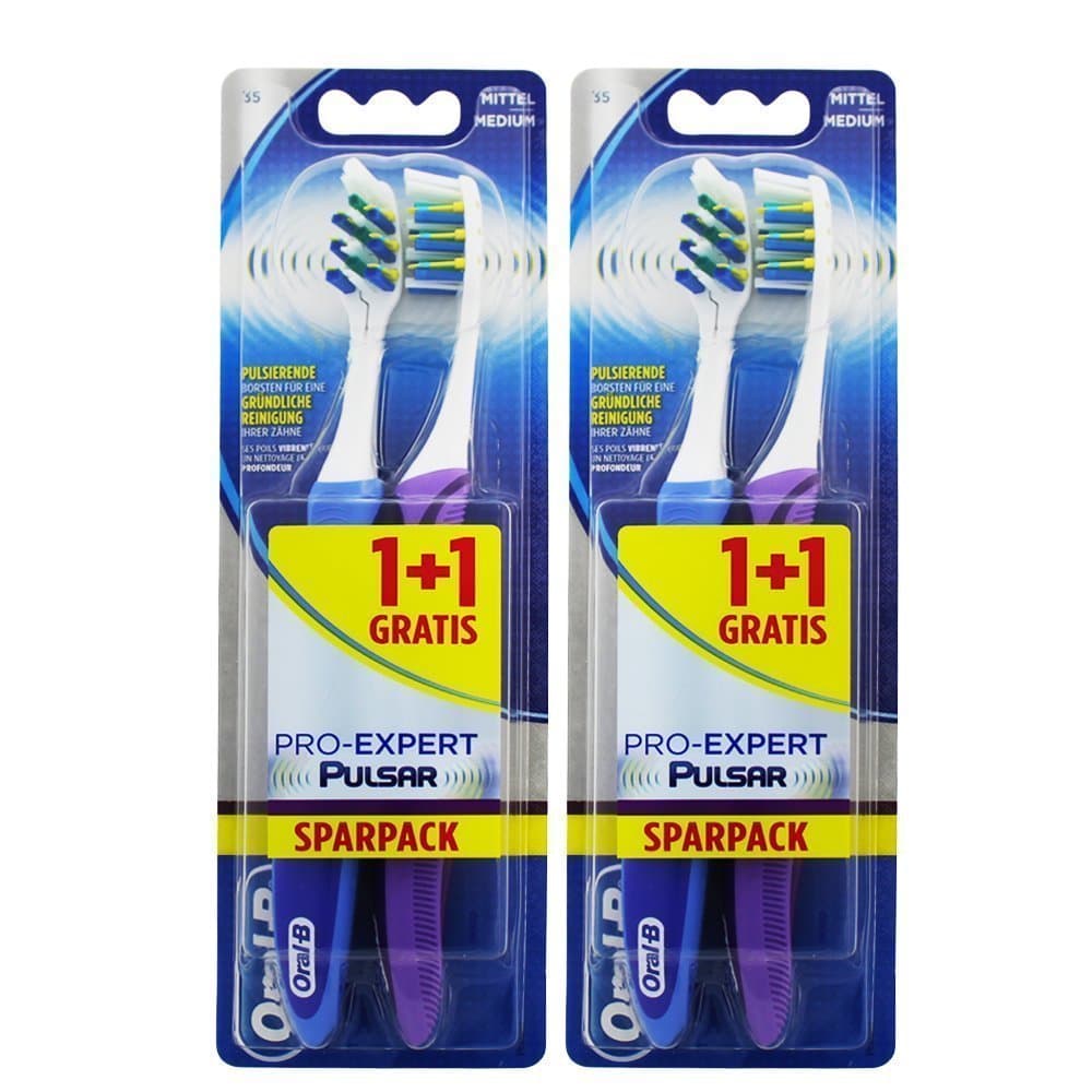 Oral -B Pro Expert Vibrating Toothbrush - 4 Pack ( Color Assorted )