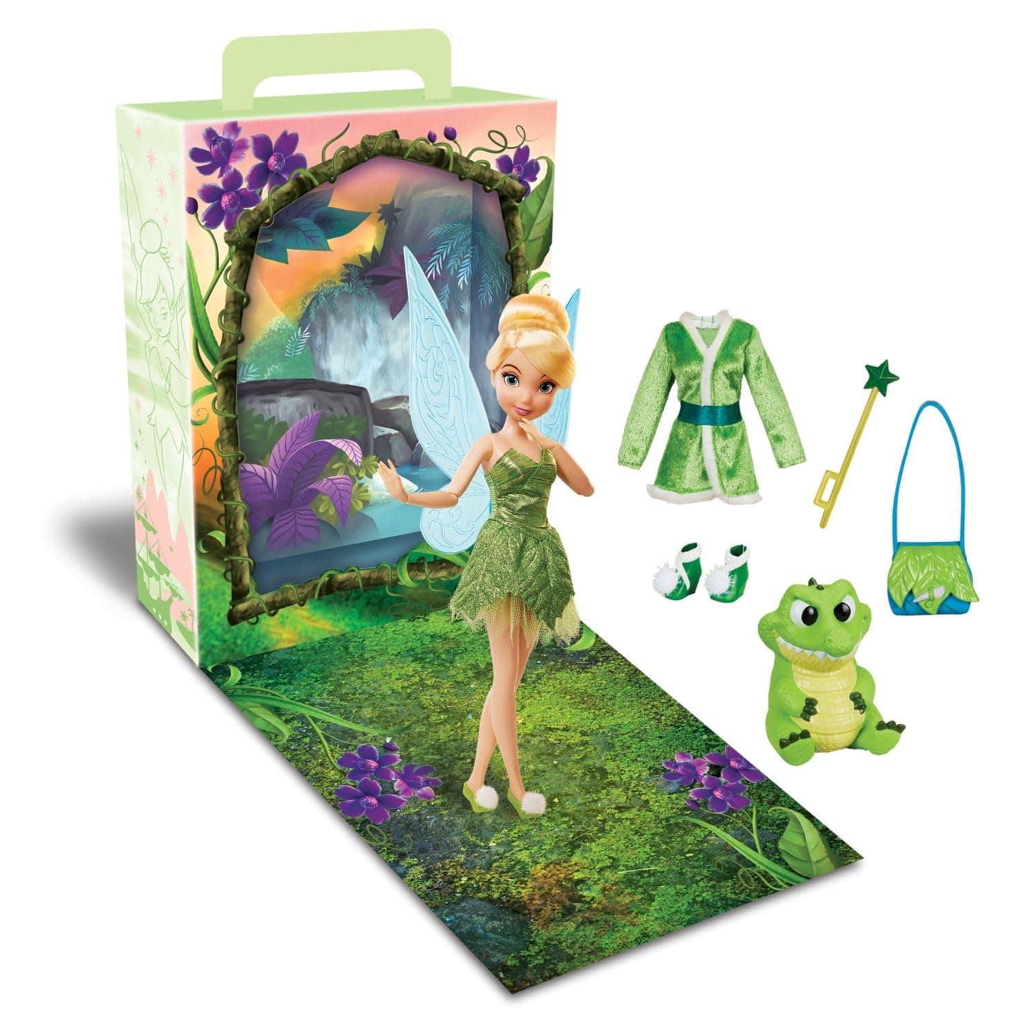 Disney Store Official Tinker Bell Story Doll, Peter Pan, 11 Inches, Fully Posable Toy in Glittering Outfit - Suitable for Ages 3+ Toy Figure, Gifts for Girls, New for 2023…