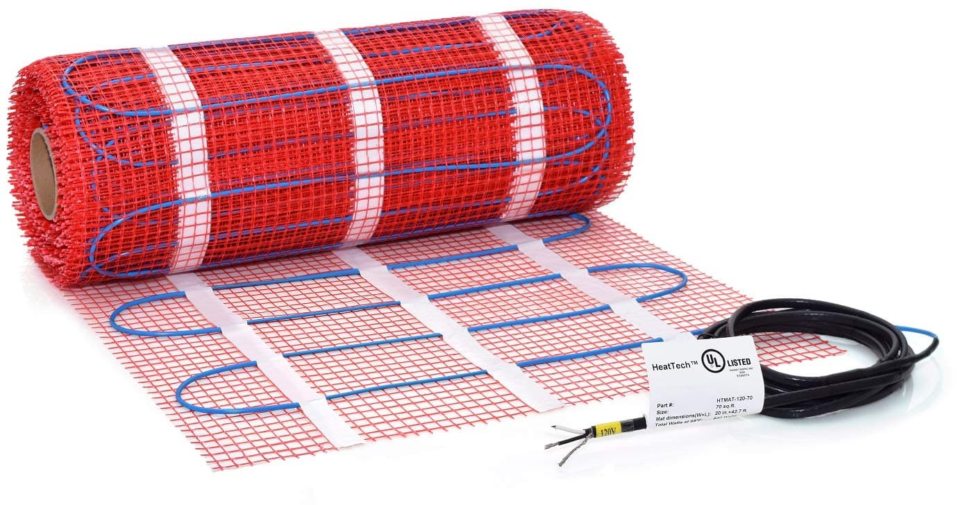 HeatTech35 sqft HeatTech 120V Electric Tile Radiant Floor Heating Mat