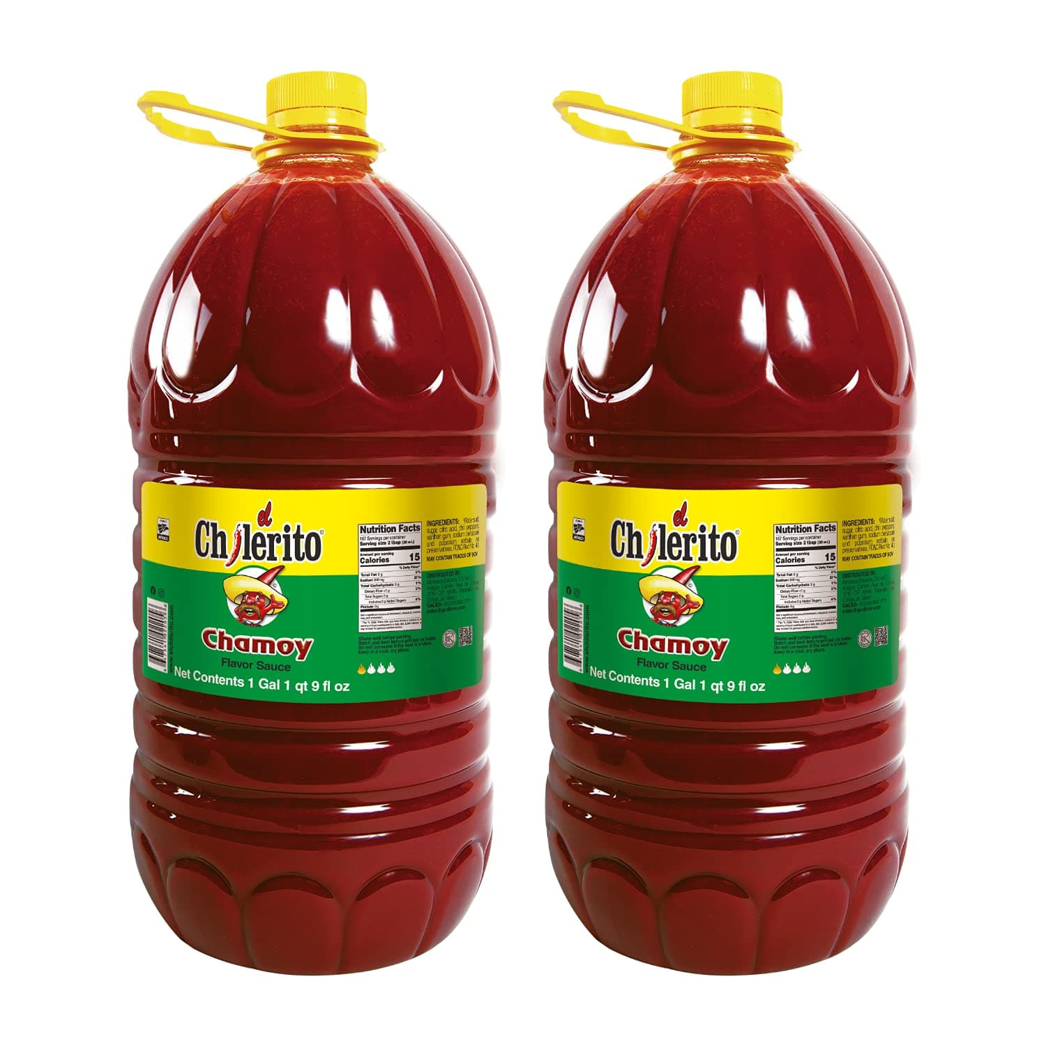 2 Pack EL CHILERITO Sauce Flavor Chamoy 5L/ 166.5 Fl. Oz - Mexican Foods - Excellent For Garnishing Fruits And Snacks - Mexican Flavor - To Share With Friends And Family - Kosher - Natural Ingredients - Chili - Chamoy