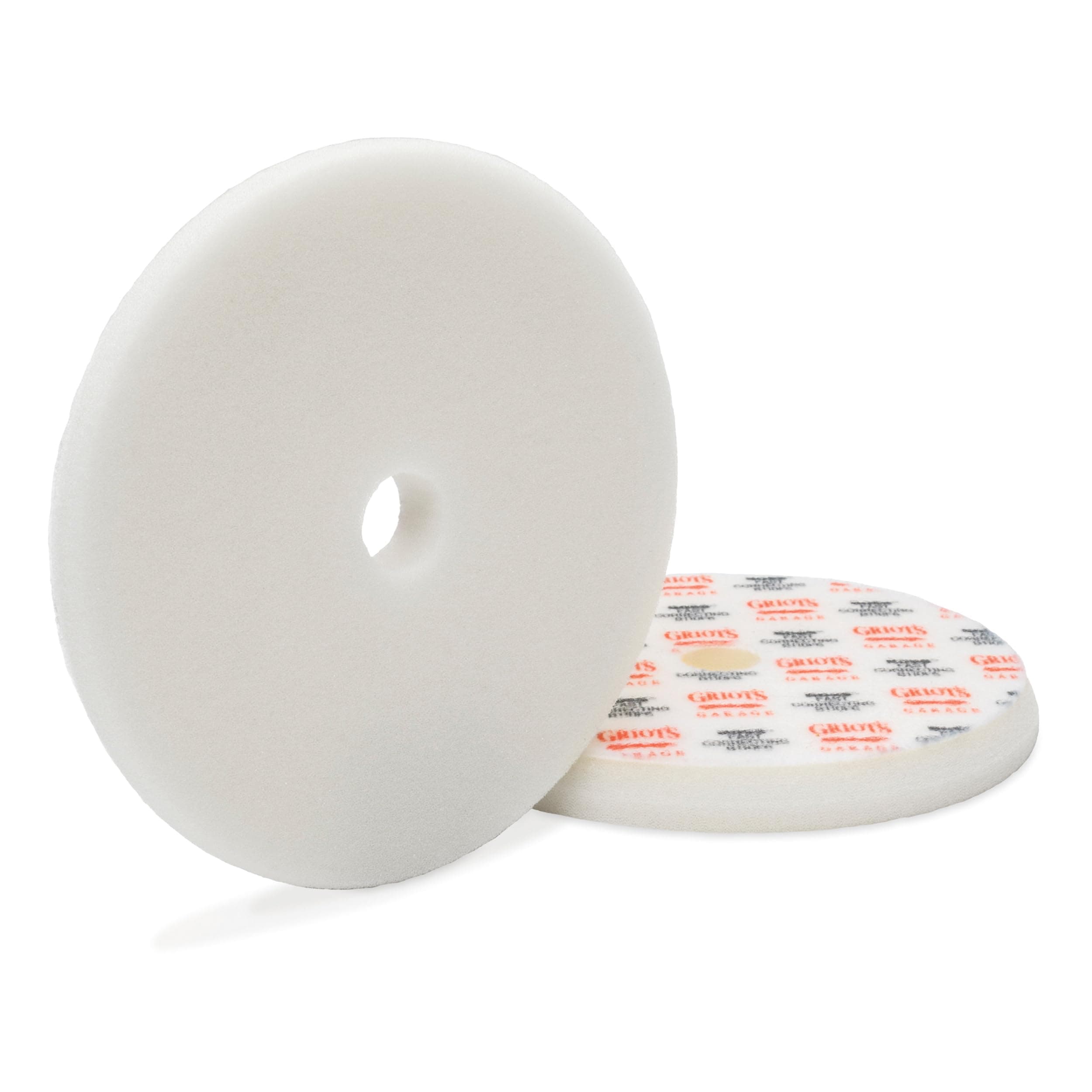 BOSS 6.5" Fast Correcting Foam Pads for Car Polishing and Detailing, Buffing Pads for Moderate to Severe Scratch Removal, Set of 2