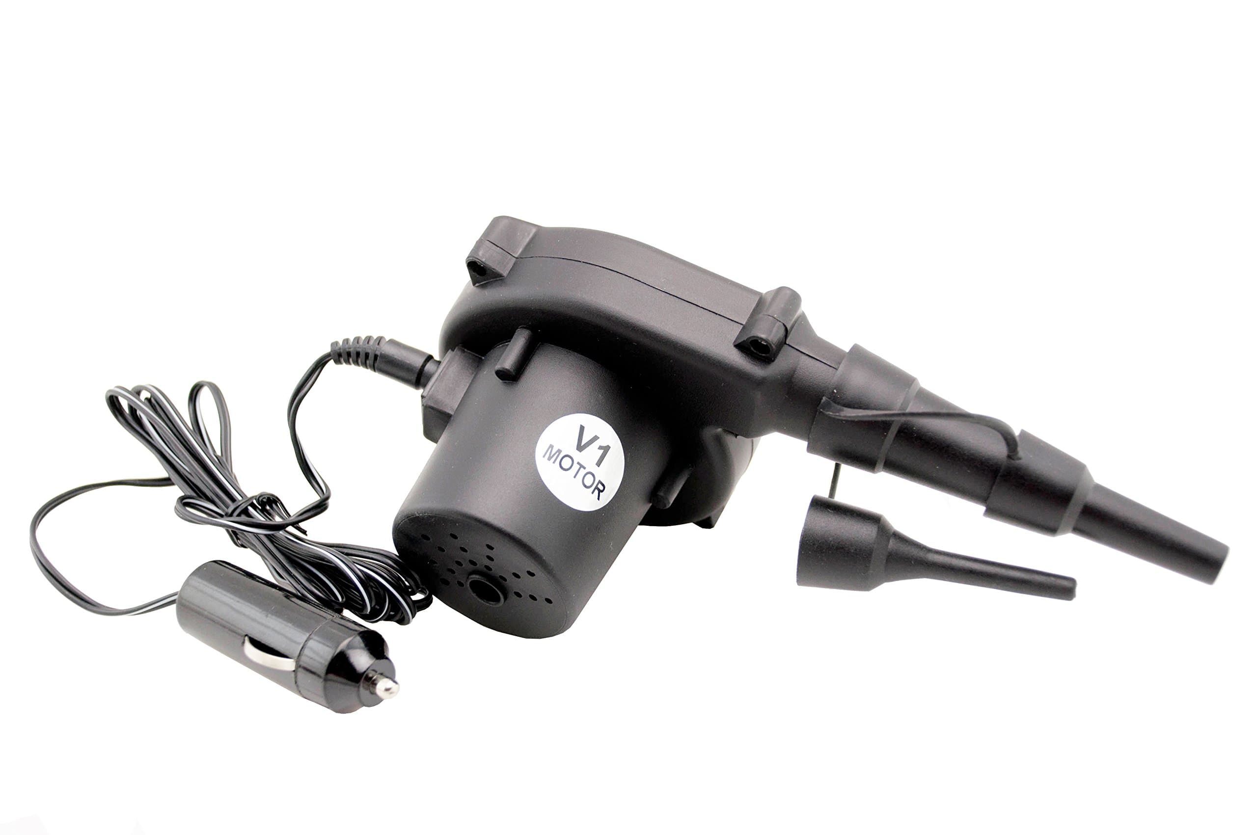 Portable 12 Volt DC Mini Air Inflator/Deflator Electric Pump for Pool Tubes V1