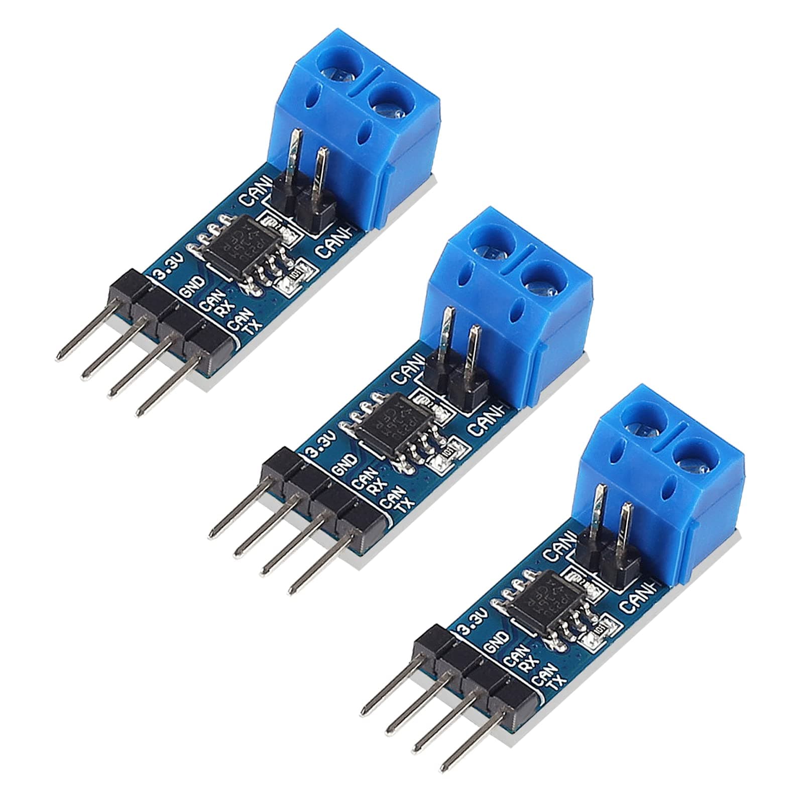 3pcs SN65HVD230 CAN Board Connecting MCUs to CAN Network Features ESD Protection Communication Evaluation Development Board 3.3V for Arduino