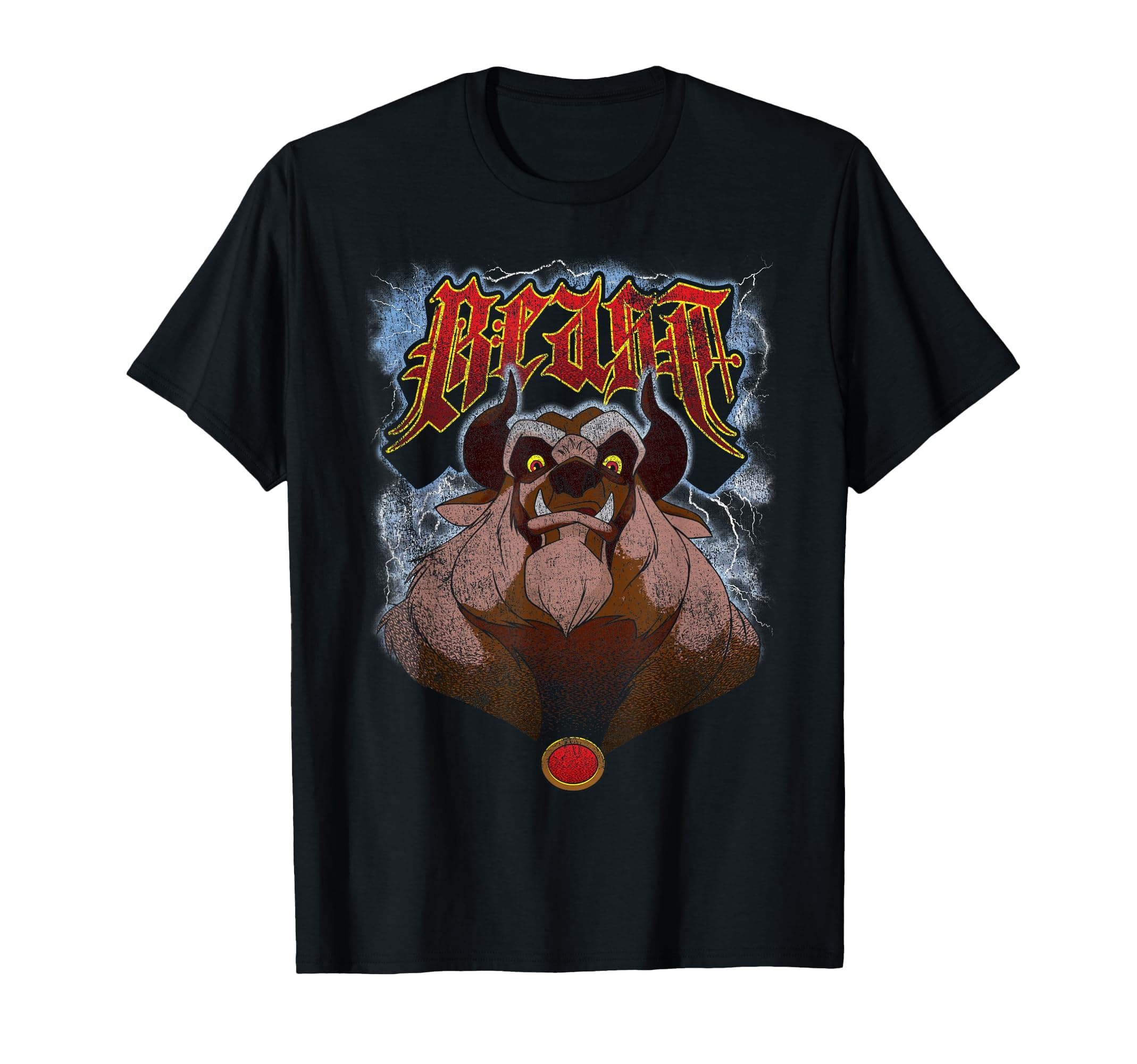 Beauty and The Beast Angry Beast Portrait T-Shirt Small