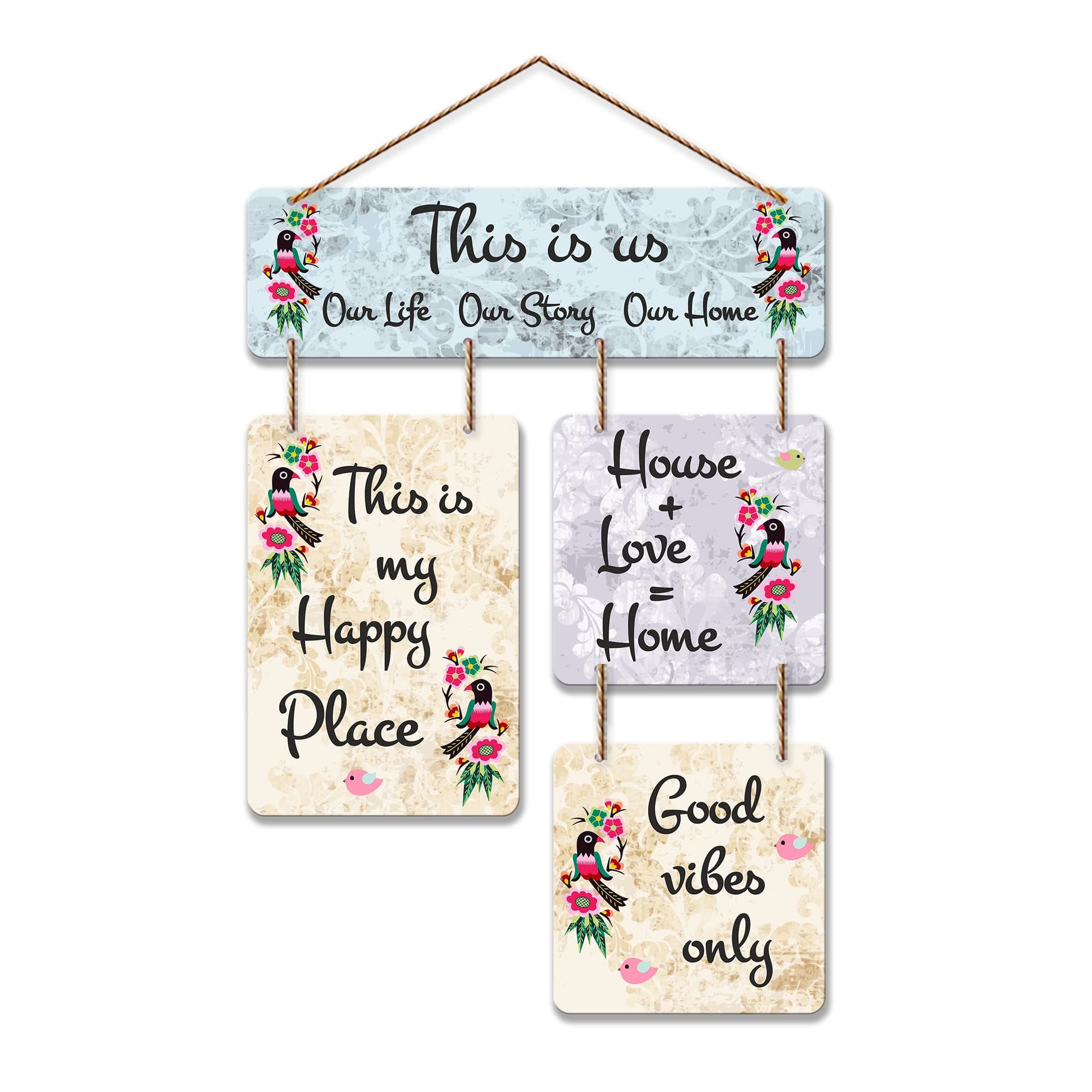 Artvibes This is us Printed Wooden Wall Hanging For Living Room | Office | Quotes Decor Item | Wall Accents | Gift Items | Wall Illustrations | Artworks Hangings | Mdf Wall Decoration (WH_6513N)