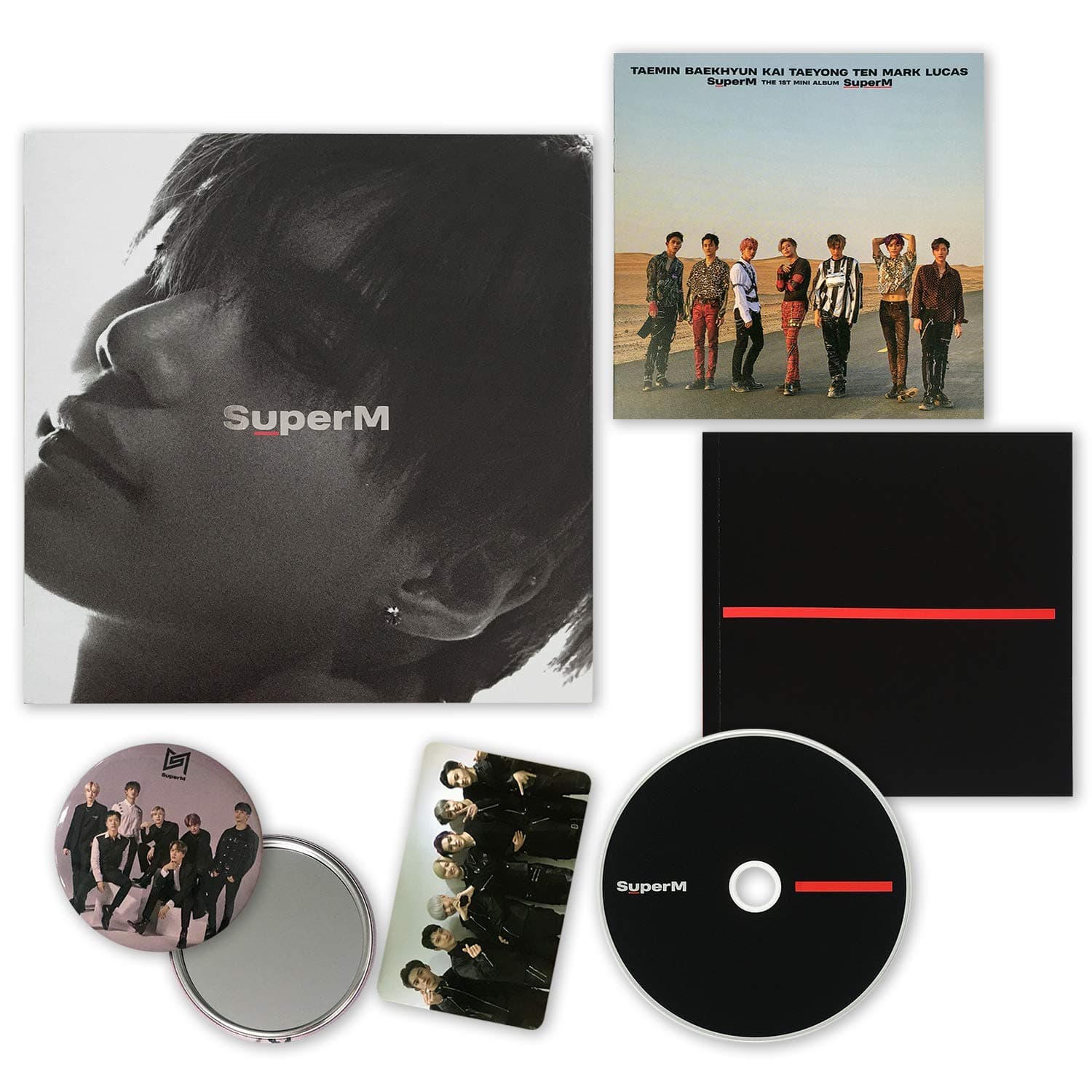 SuperM 1st Mini Album - SUPER M [ TAEMIN ver. ] CD + Booklet + Mini Booklet + Photocard + OFFICIAL POSTER + FREE GIFT / K-POP Sealed.