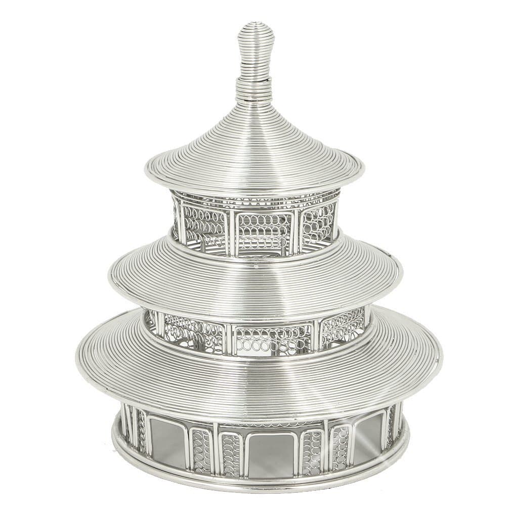 Doodles China's Temple of Heaven Architectural Wire Model Sculpture Replica, Destinations Series Statue, 6 Inches Tall