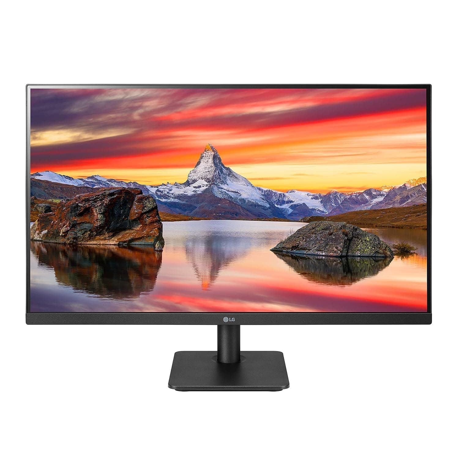 27MP400-B 27” Full HD (FHD) (1920 x 1080) IPS Display with 3-Side Virtually Borderless Design & Mountable Monitor, 75hz, AMD FreeSync and OnScreen Control – Black