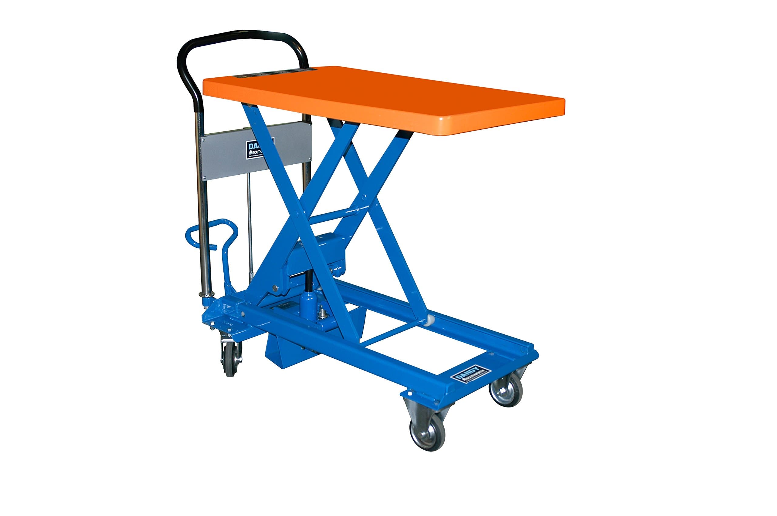 Southworth Products L-250 Dandy Manual Scissor Lift Cart, Foot Pump, 550 lb. Capacity, 19.7" x 31.5" Platform