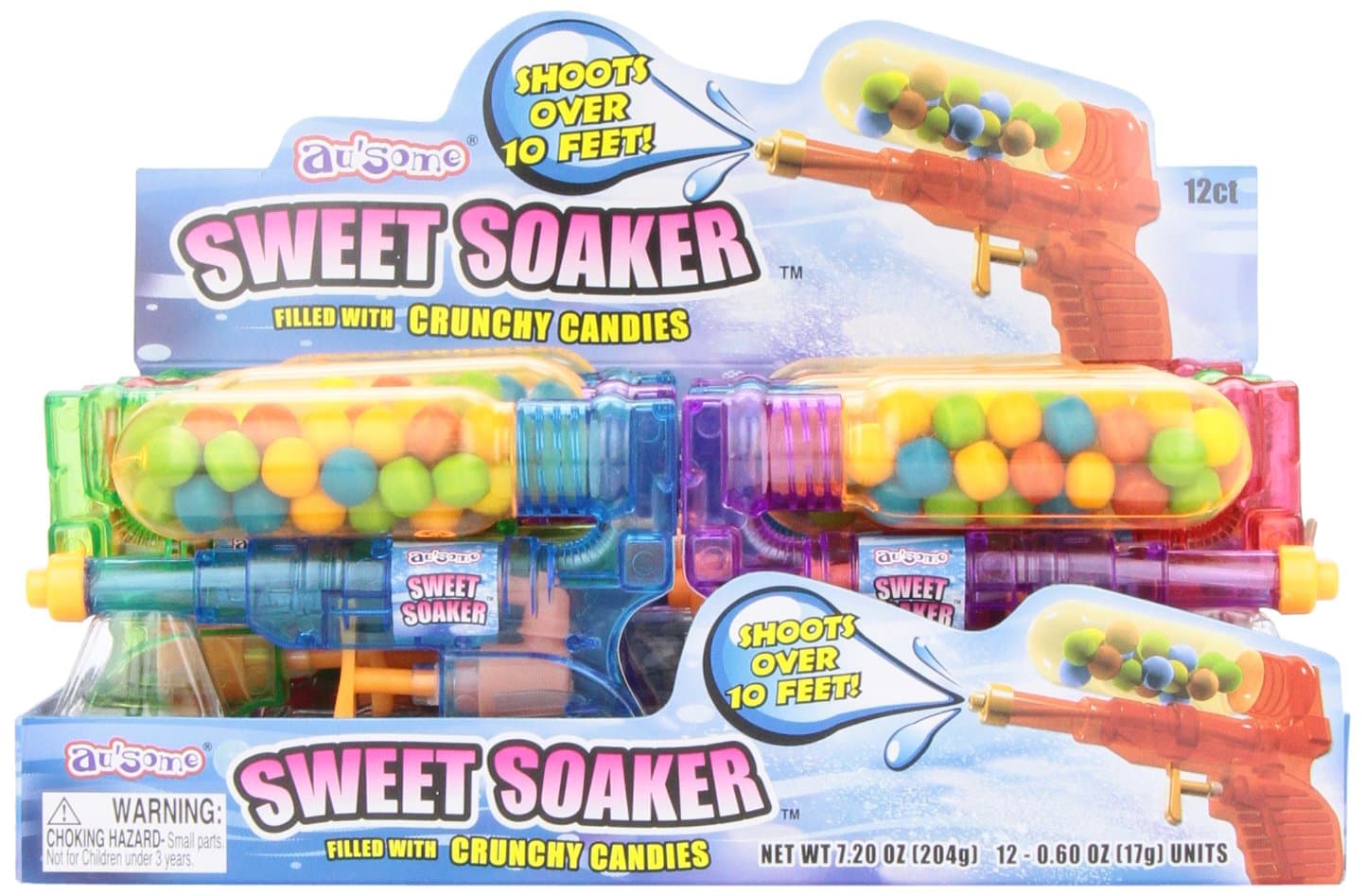Kidsmania Candy Soaker, 0.6-Ounce Packages (Pack of 12)