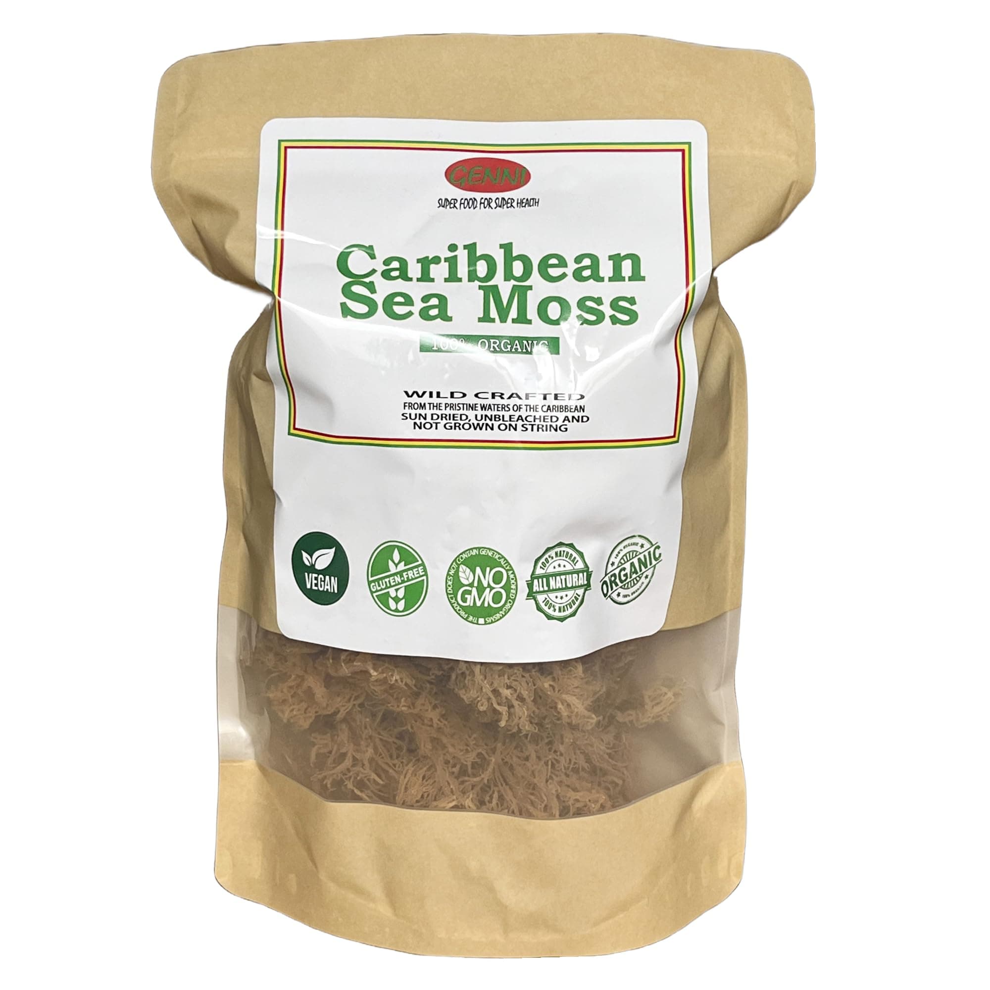250g Wild Crafted Sea Moss (Irish Moss) from The Pristine Caribbean Sea