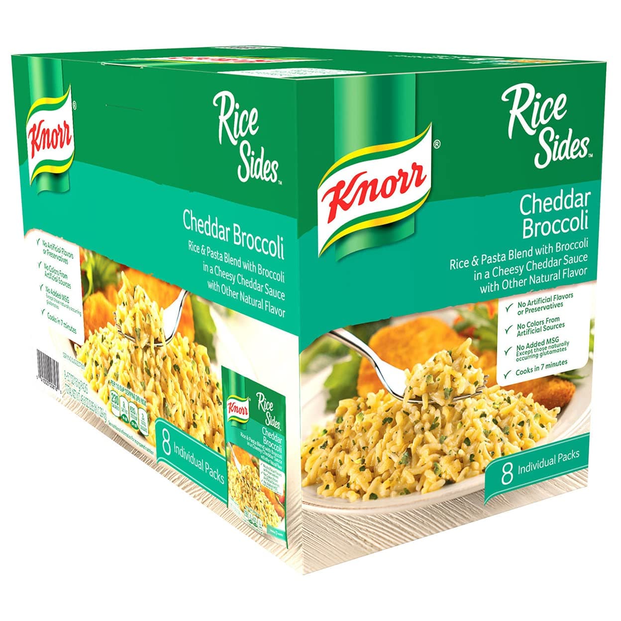 Knorr Knorr Broccoli cheddar Rice 8 X 5.7 Ounce Total Net Wt 45.6 Ounce , 45.6 Ounce