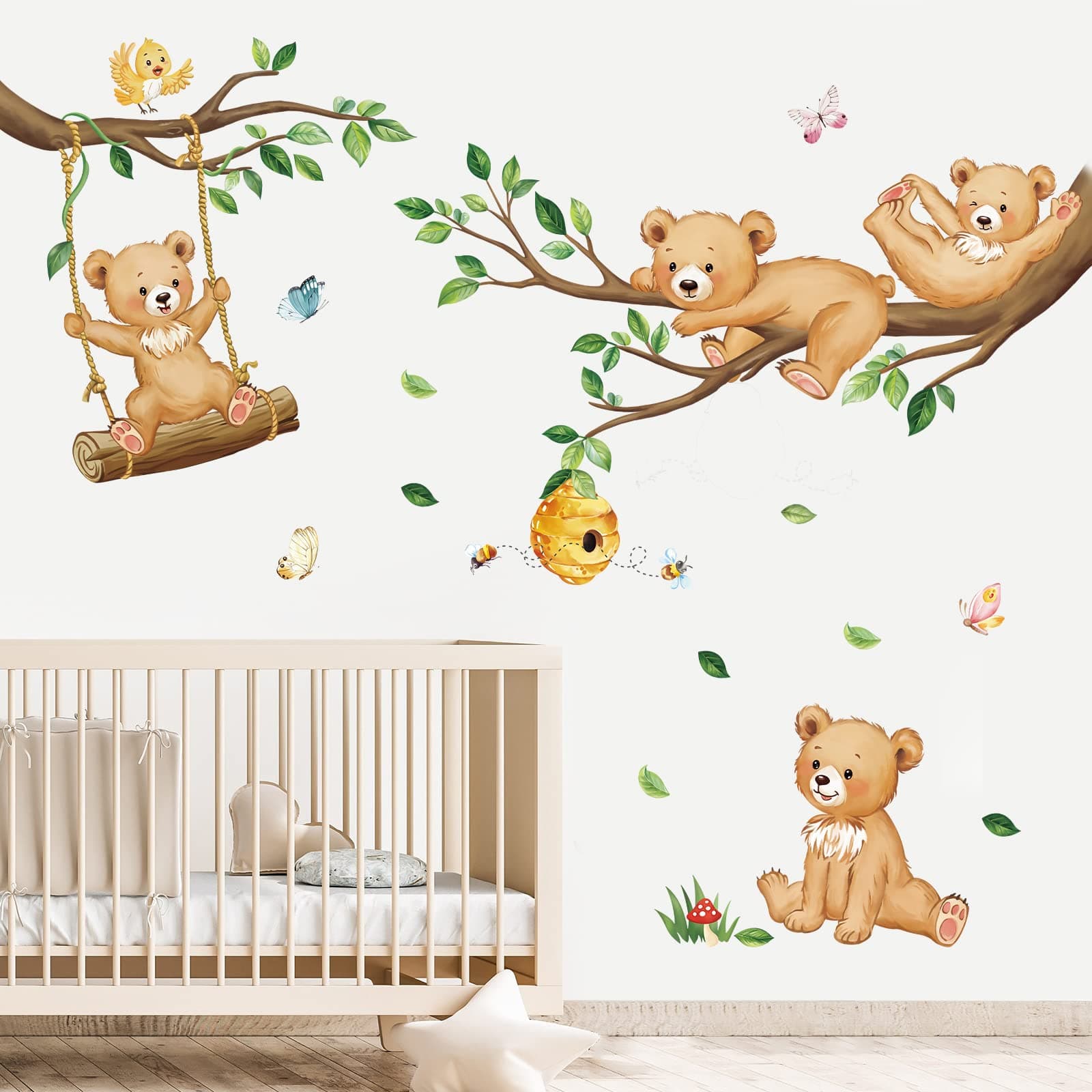 Woodland Bear Wall Decals