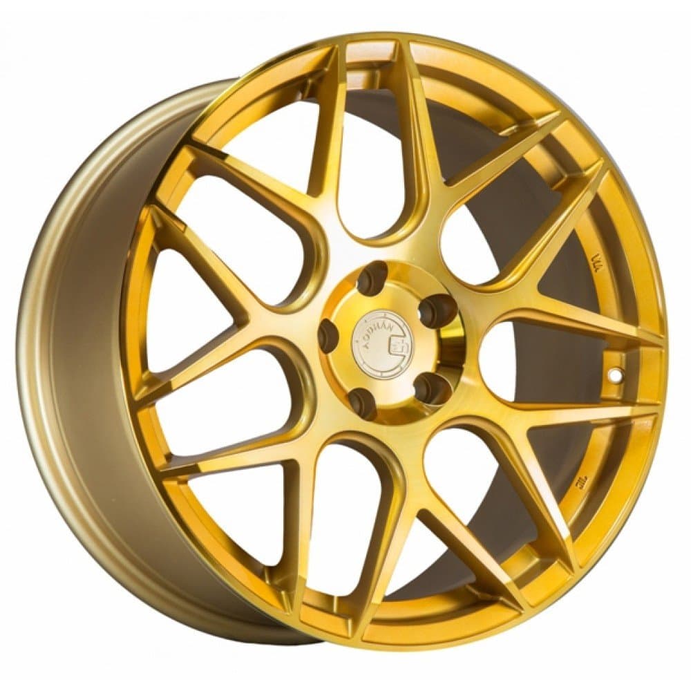 AodHan LS002 Wheel - Gold Machined Face: 18X8.0 Wheel Size; 5X114.3 Lug Pattern; 73.1mm Hug Bore; 35mm Off Set.