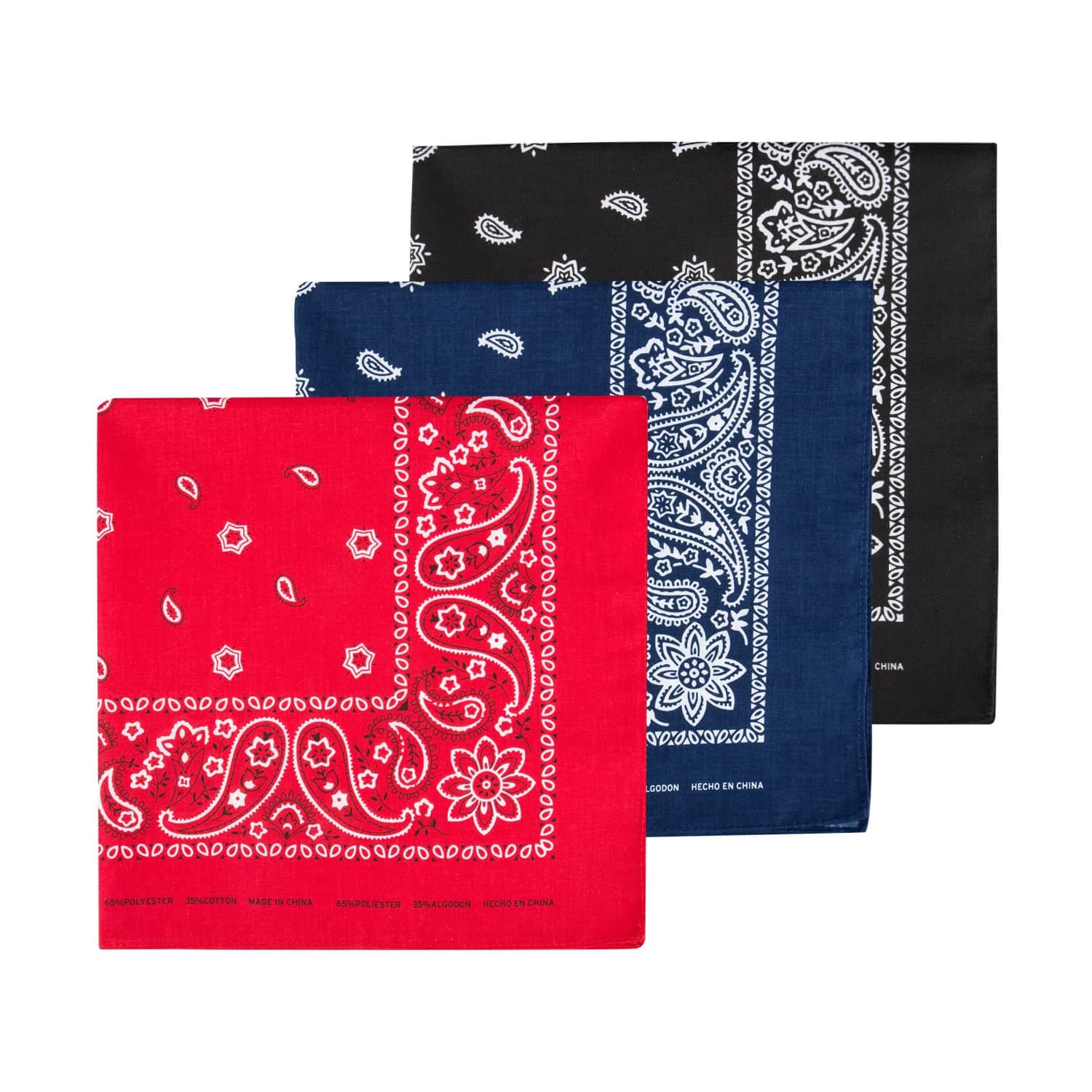 Levi’s All-Gender Multi-Purpose Bandana Gift Set – Headband, Wrap, Face & Neck Coverage