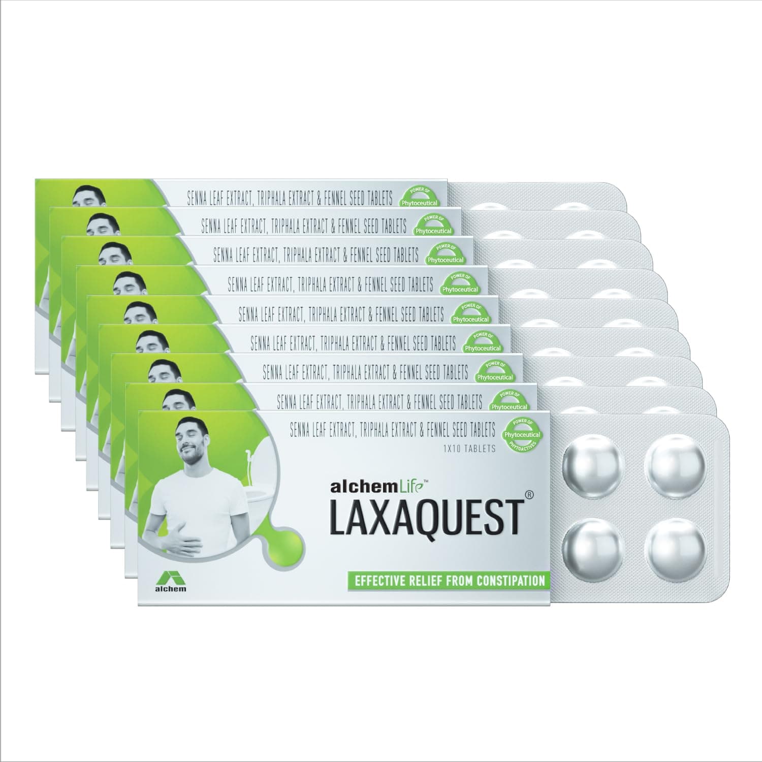 Natural LaxaQuest® Effective Relief from Constipation (Pack Of 9)