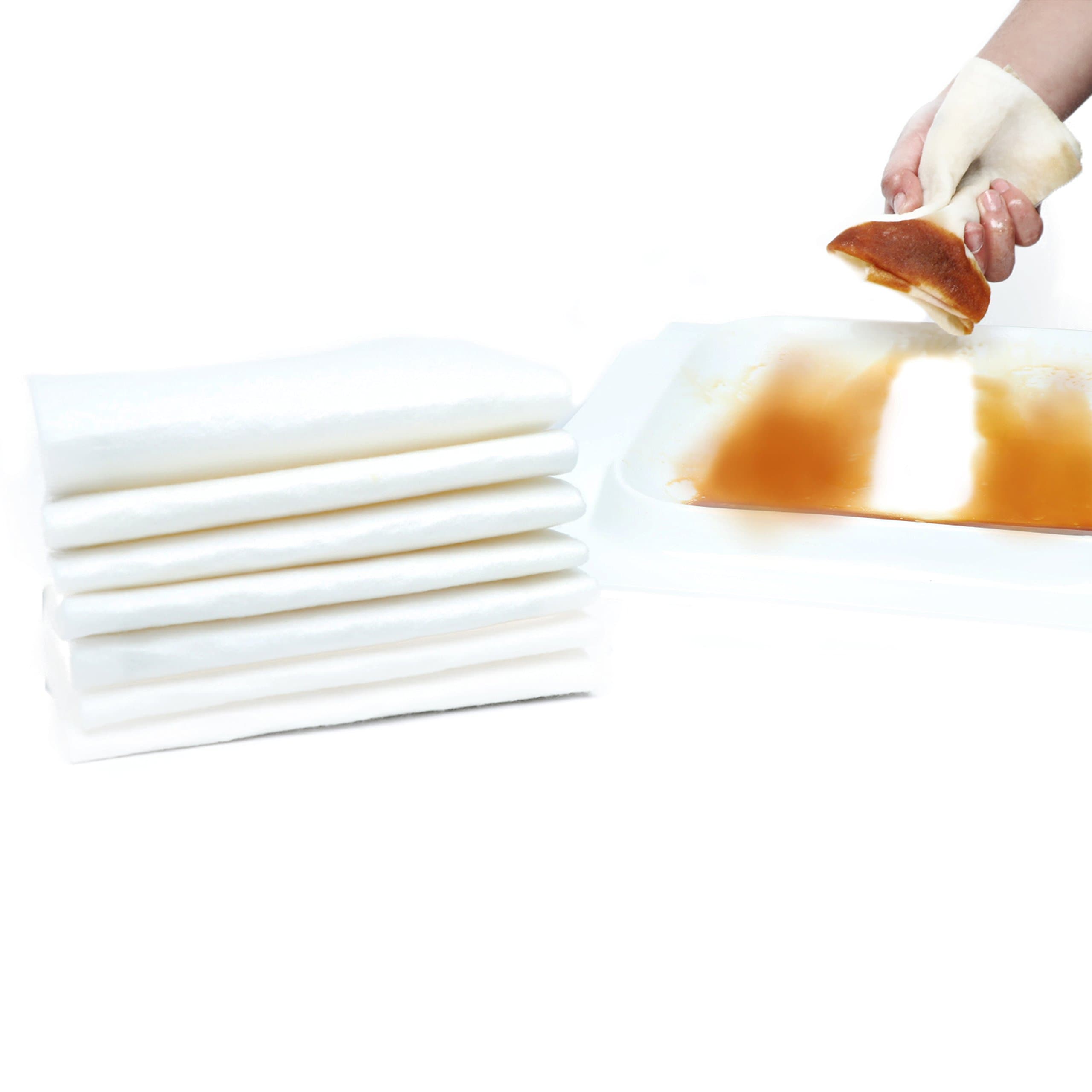 Favor Beauty Cleaning Dish Cloth Scrubber with Scrubbing Scour Side 7packs(10x12inches) Rags Remove Grease Stains