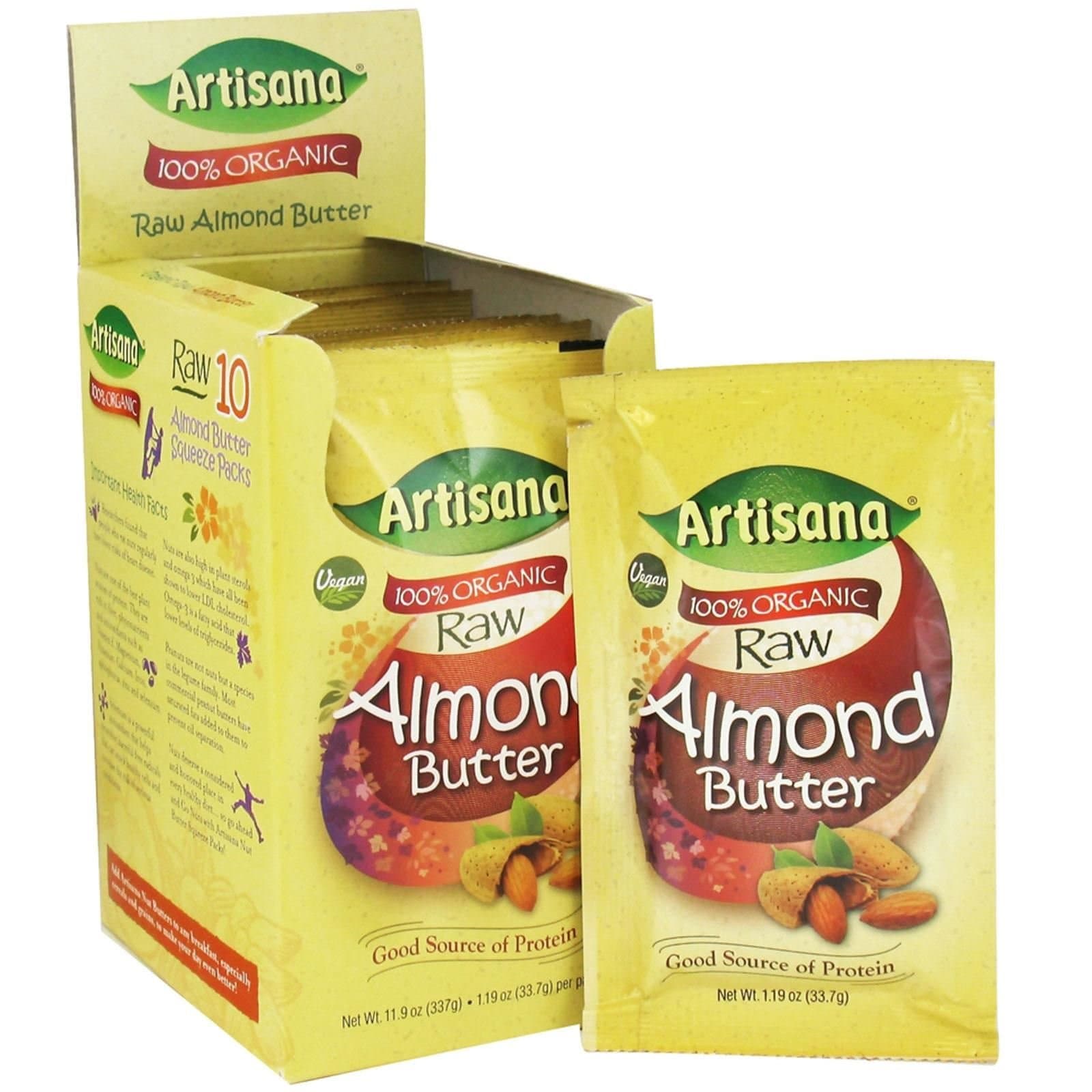 ArtisanaAlmond Butter Squeeze Sleeve, 1.06 OZUSDA Organic