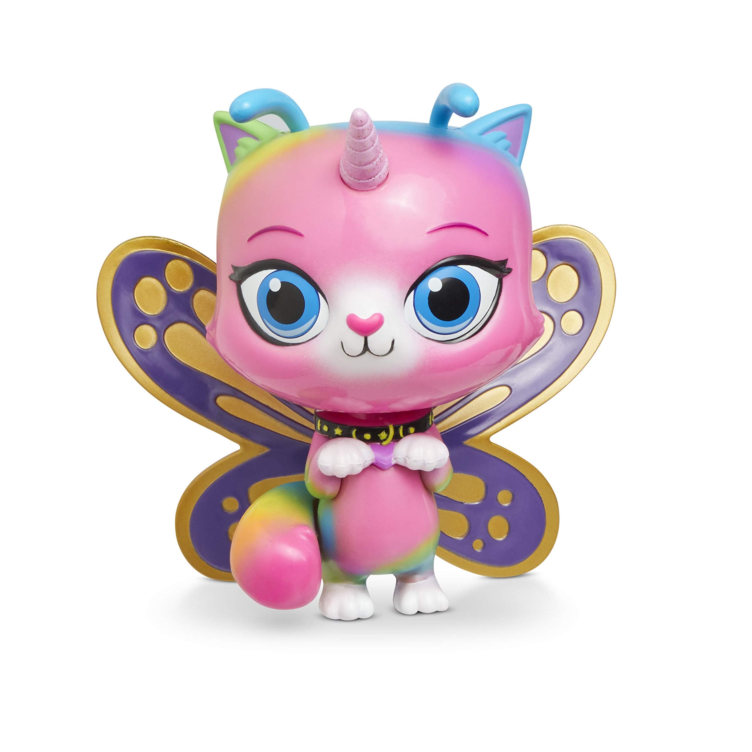 Rainbow Butterfly Unicorn Kitty Groovin Heads Butterfly Bobble-Head Toy