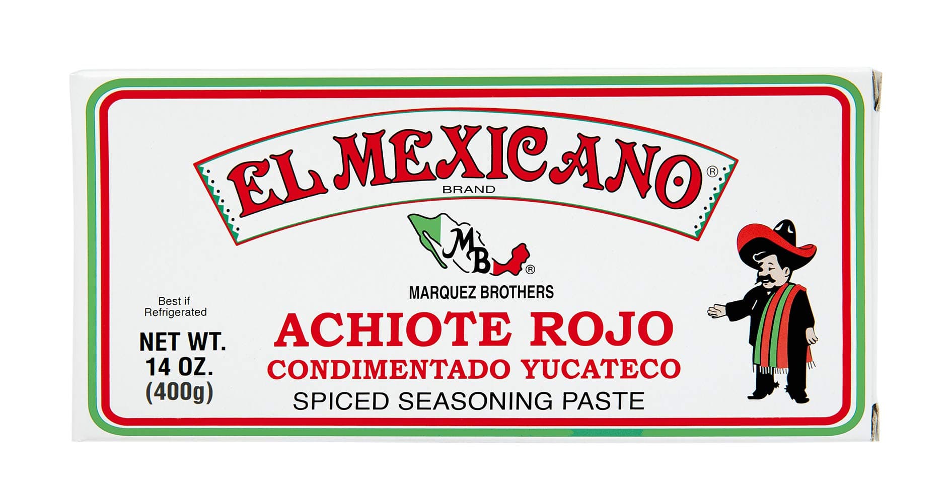 El Mexicano Achiote Paste (Red, 14 oz 4 pack)
