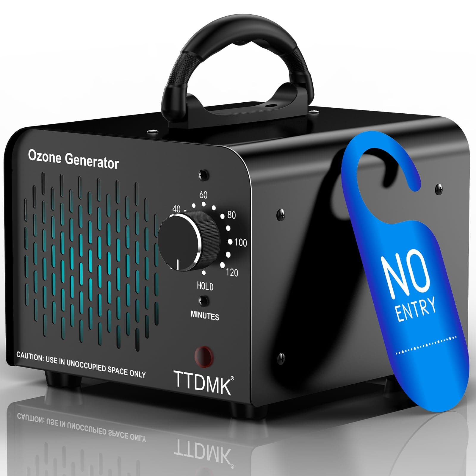 Ozone Generator 15,000mg/h, Commercial Ozone Machine, High Capacity Ozone Machine Odor Removal, Home Ozone Generator for Car, Pet, Smoke, Home, etc (Black)