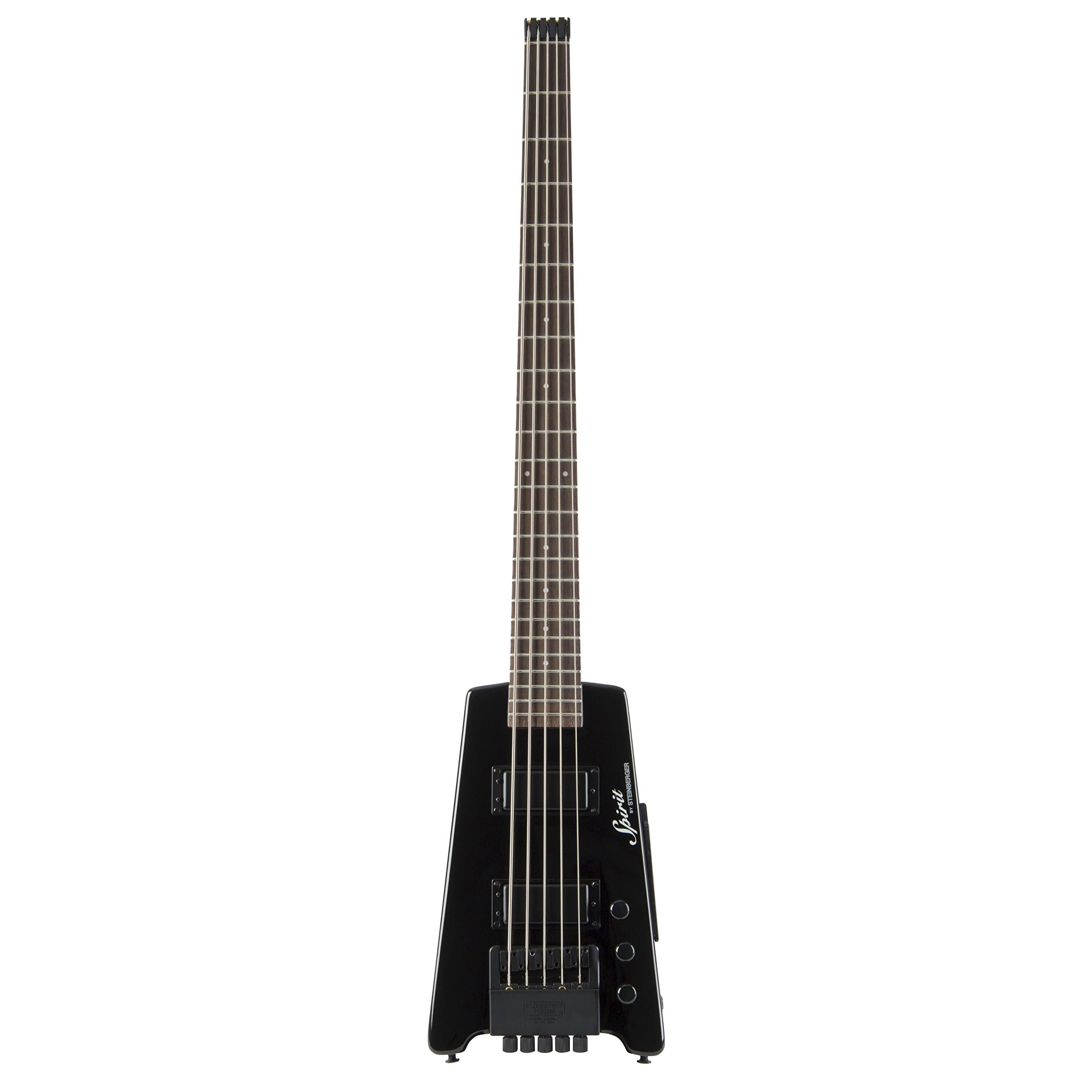 Steinberger Spirit XT25 Standard 5 String Bass, Black with Bag