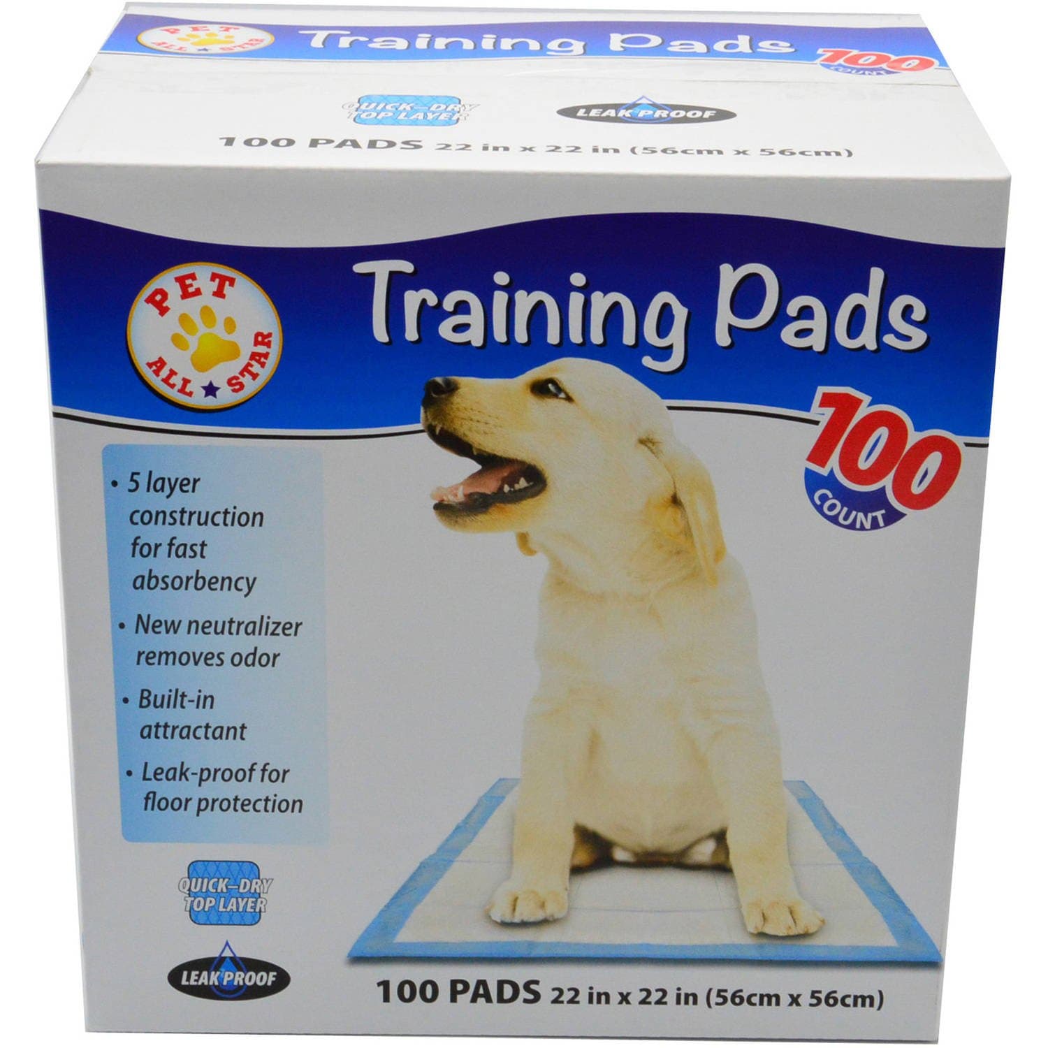 Training Pads 22x22 100 Count