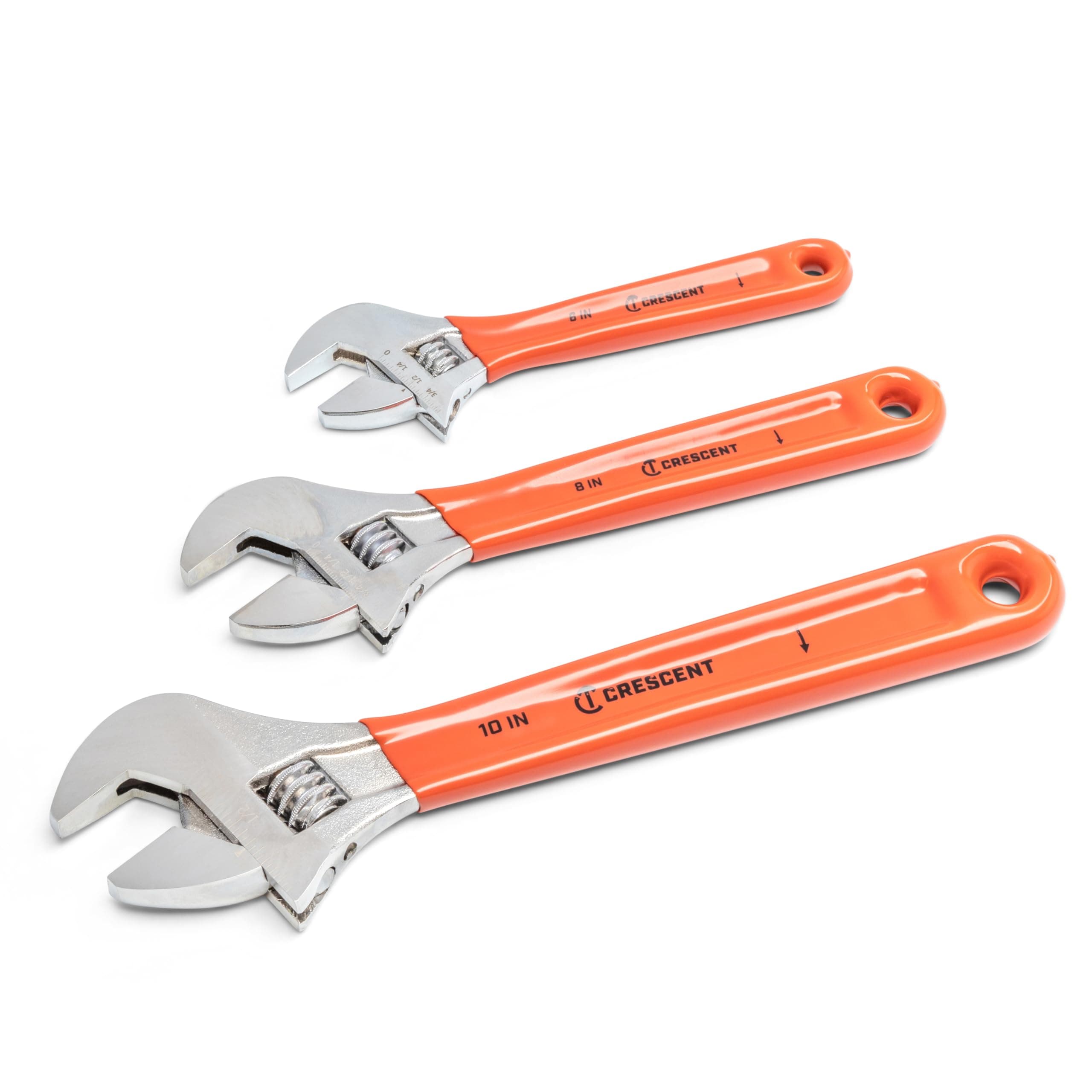 Crescent 3 Piece Adjustable Cushion Grip Wrench Set 6", 8" & 10" - AC26810CV