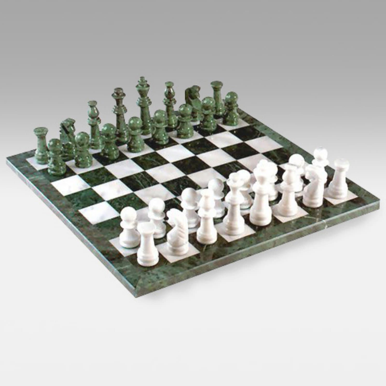 Lustrous Marble Chess Set - 4.5 in. King