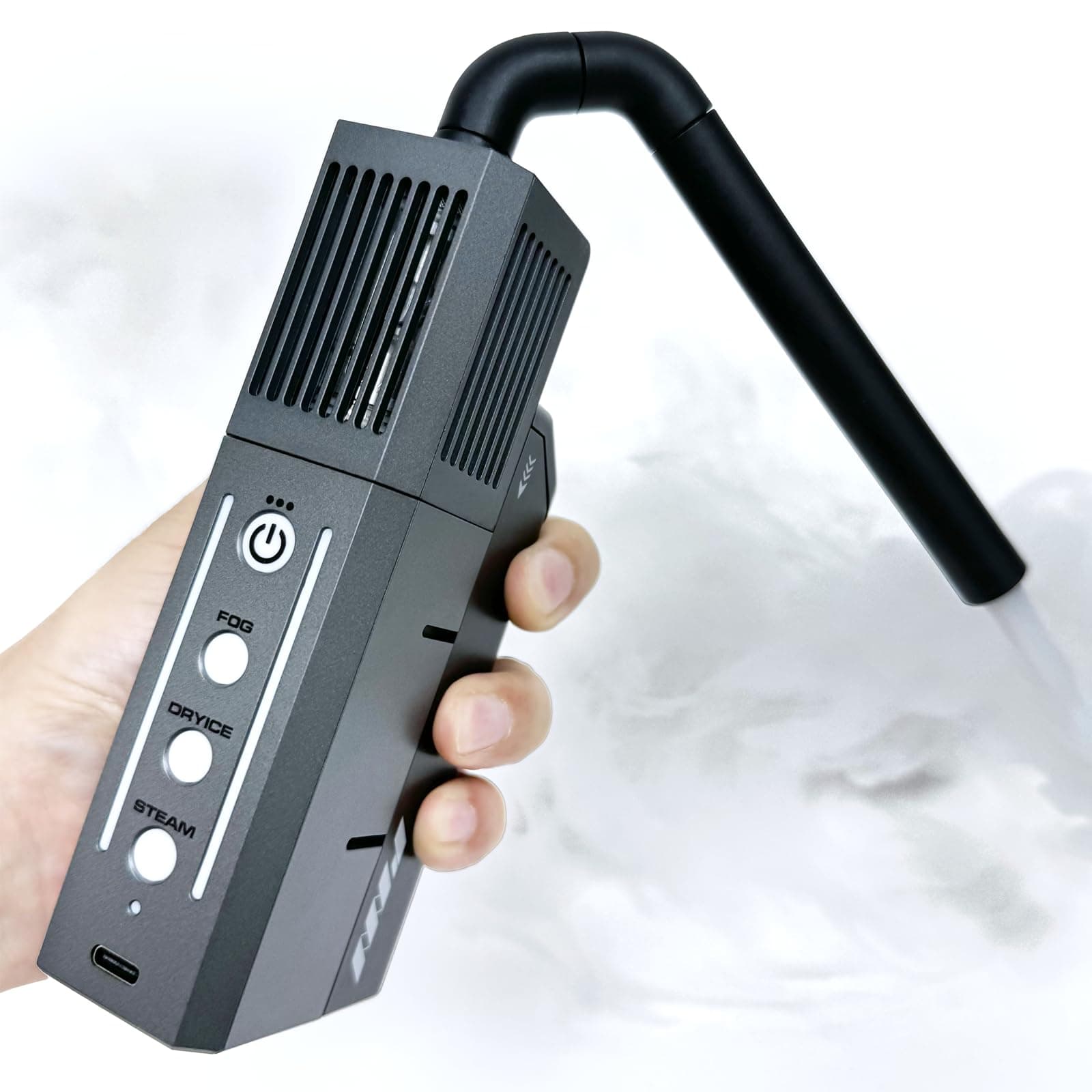 PMI SmokeNINJA Portable Fog Machine, Handheld Wireless Smoke Machine for Photography, Outdoor Events, Parties, Stage Effects, Halloween or Weddings(Starter Kit)