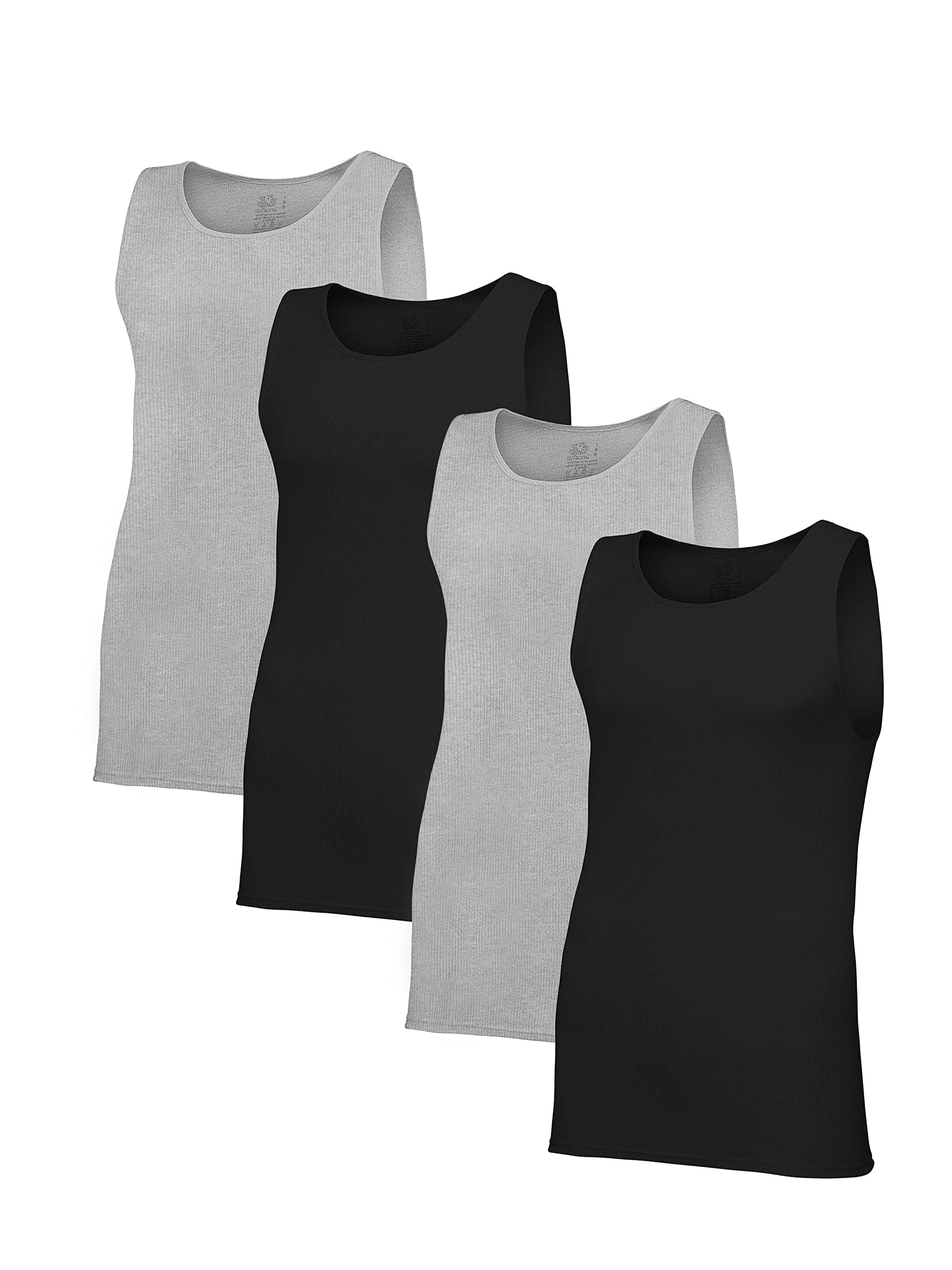 Men's Premium Tag-Free Cotton Undershirts (Regular and Big & Tall)