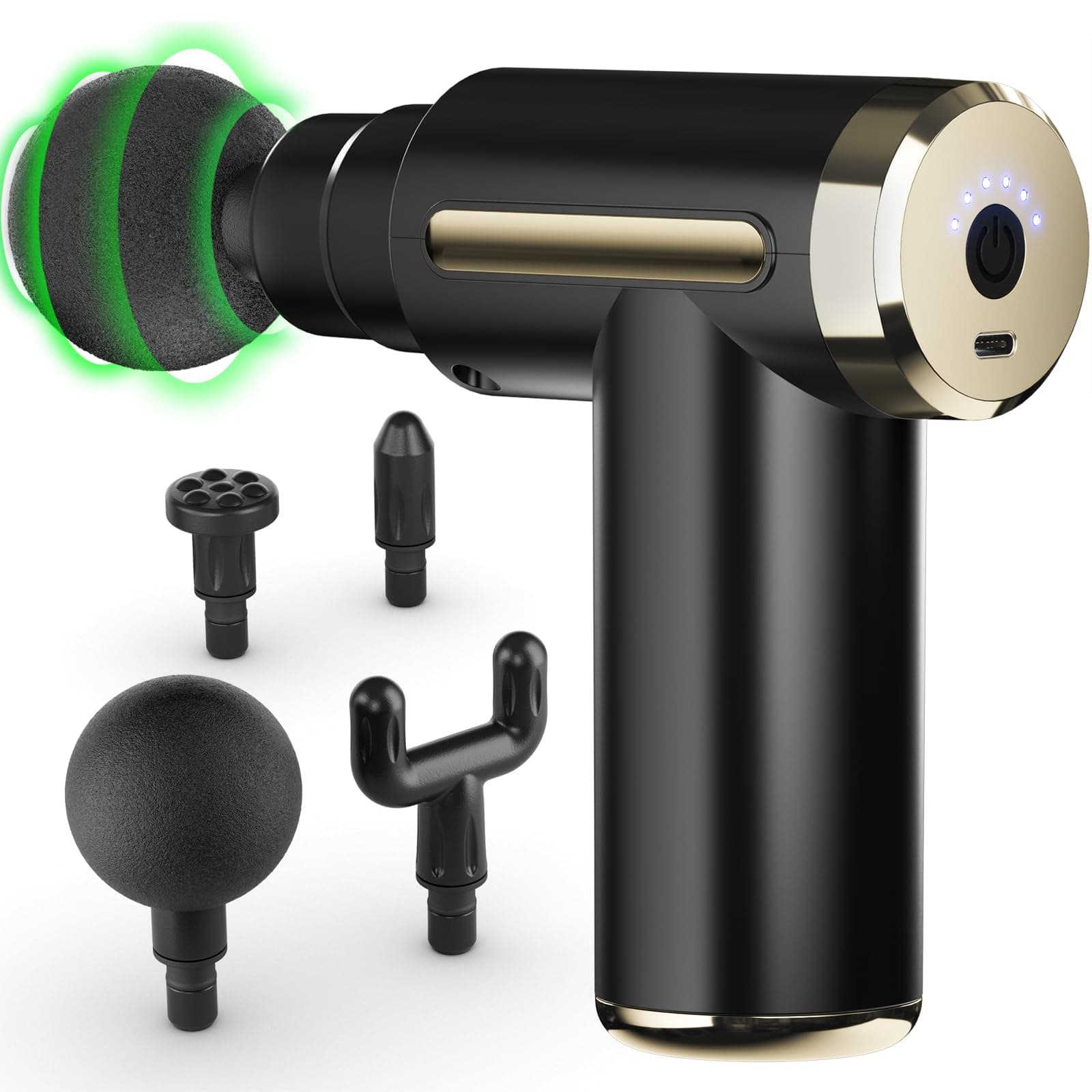 Cotsoco Massage Gun, 6-Speed Muscle Percussion Massager, Quiet Hand Massager, Mini Massage Gun for Neck, Back, Arms, Legs, Shoulders