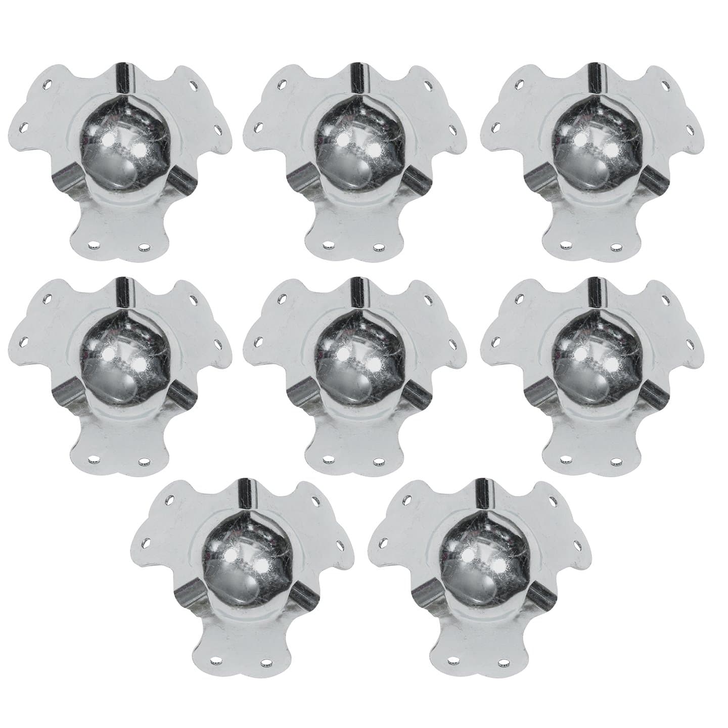 Reliable Hardware CompanyRH-1500-8-A Large Zinc Road Case Ball Corner - Set of 8, Sliver
