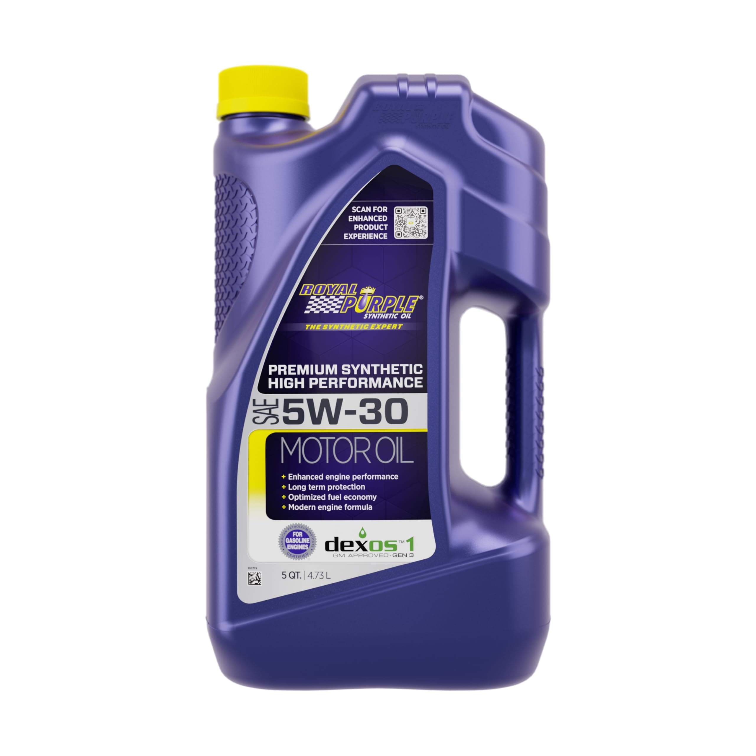 Royal Purple 51530 API-Licensed SAE 5W-30 High Performance Synthetic Motor Oil - 5 qt., Model:ROY51530