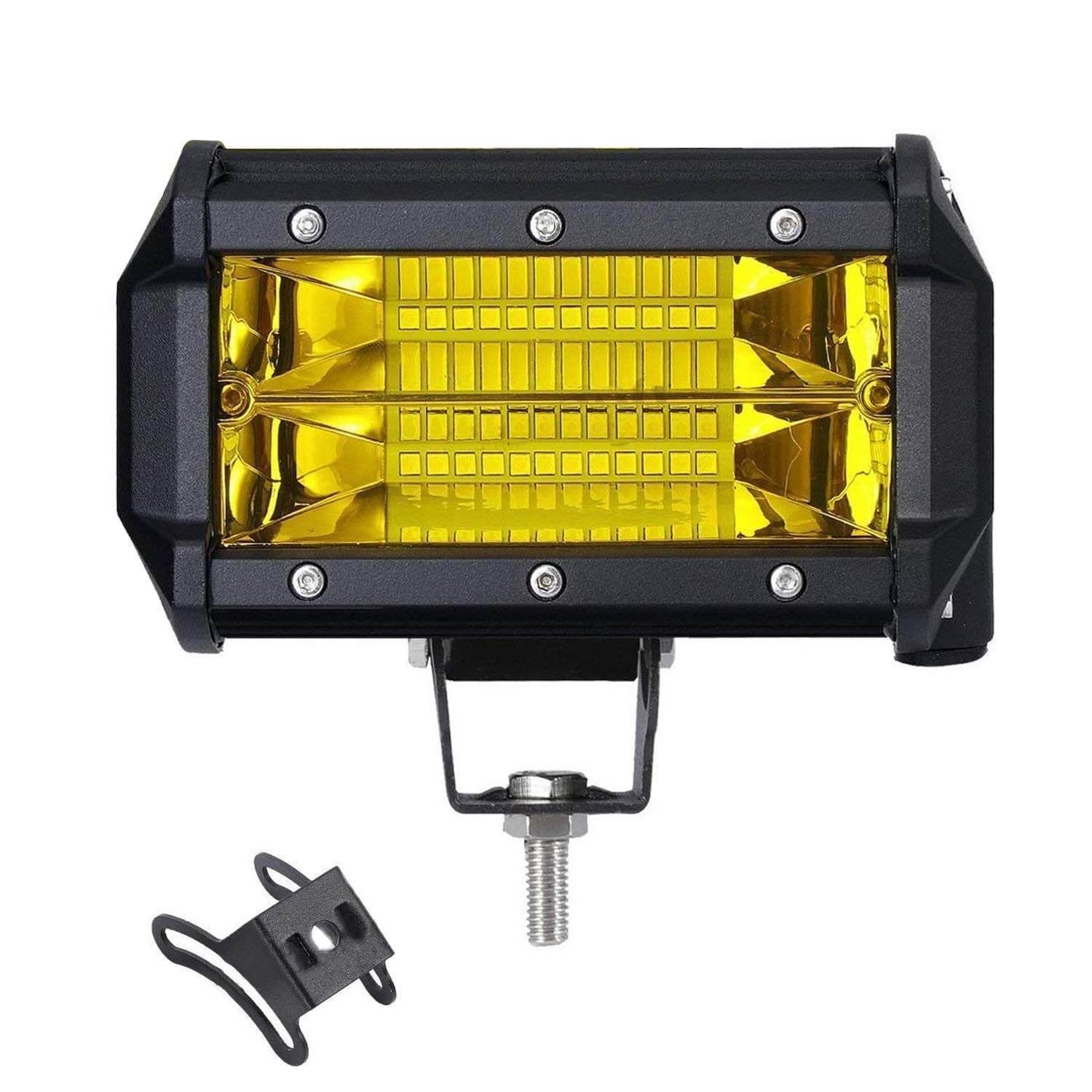 Casago CS5IY1P 5 Inch 24 CREE LED Fog Light Offroad Driving Flood Lamp for Bikes & Cars (72W, 1 PC)