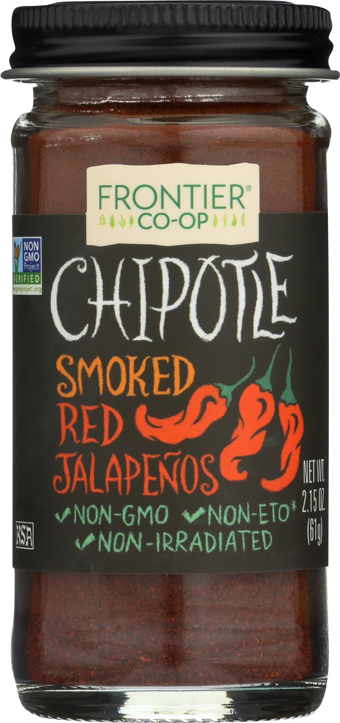 Ground Chipotle, 2.15 Ounce, Dried, Smoked Peppers, Rich Aroma, Smokey & Earthy For Southwest & Mexican Foods