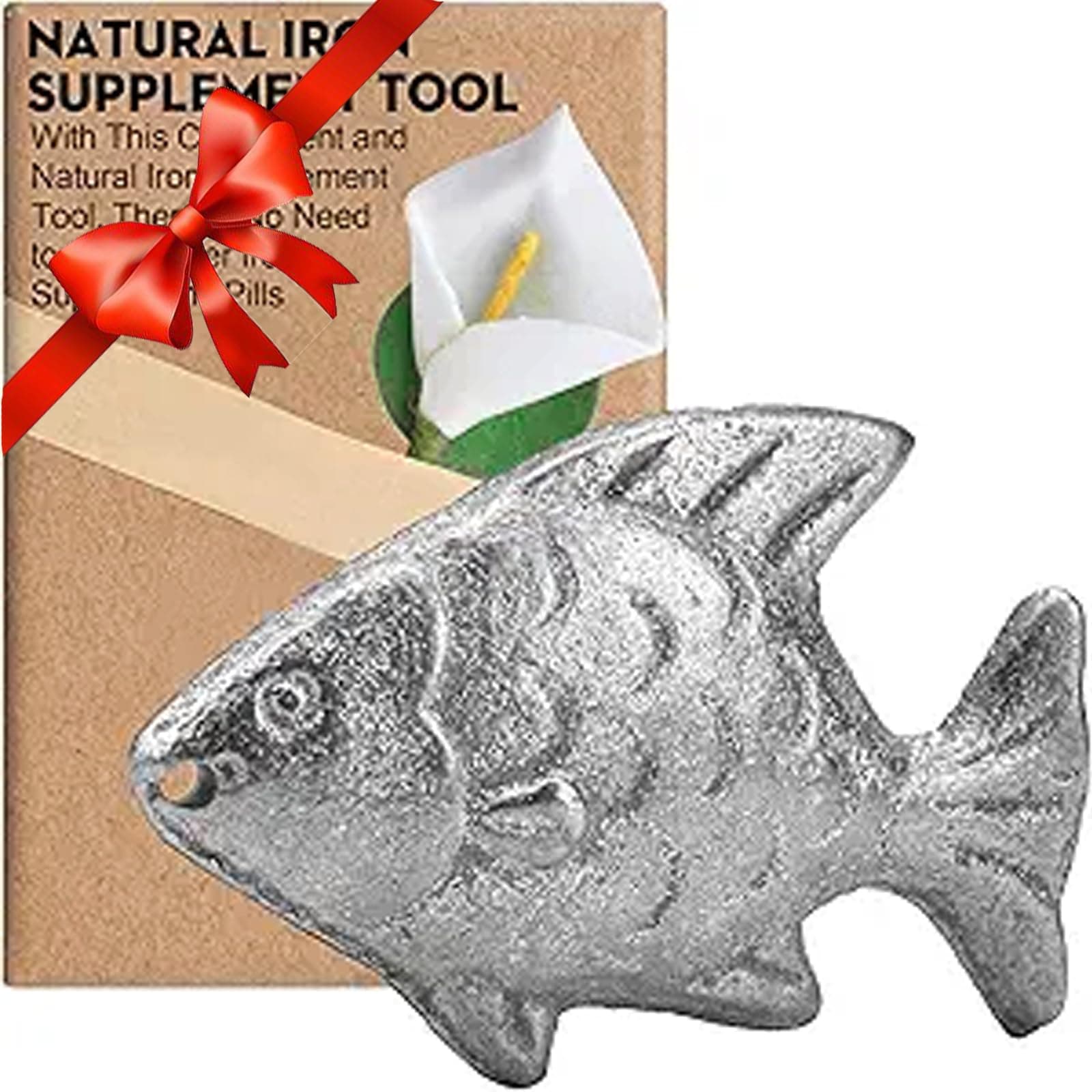 Iron Fish Cooking Tool to Add Original Iron Supplement to Food and Water, Iron Supplement Tool for Iron Deficiency Vegetarians, Pregnant Women and Children