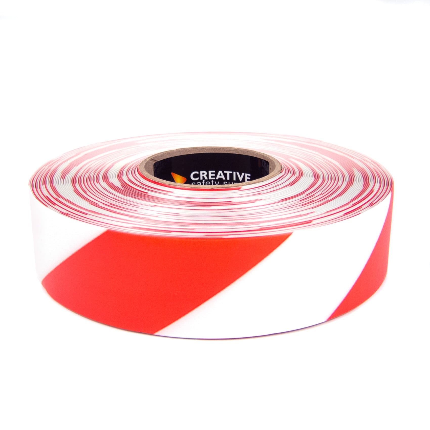 STH271 Hazard 2"x100' Industrial Floor Marking Tape, Red/White