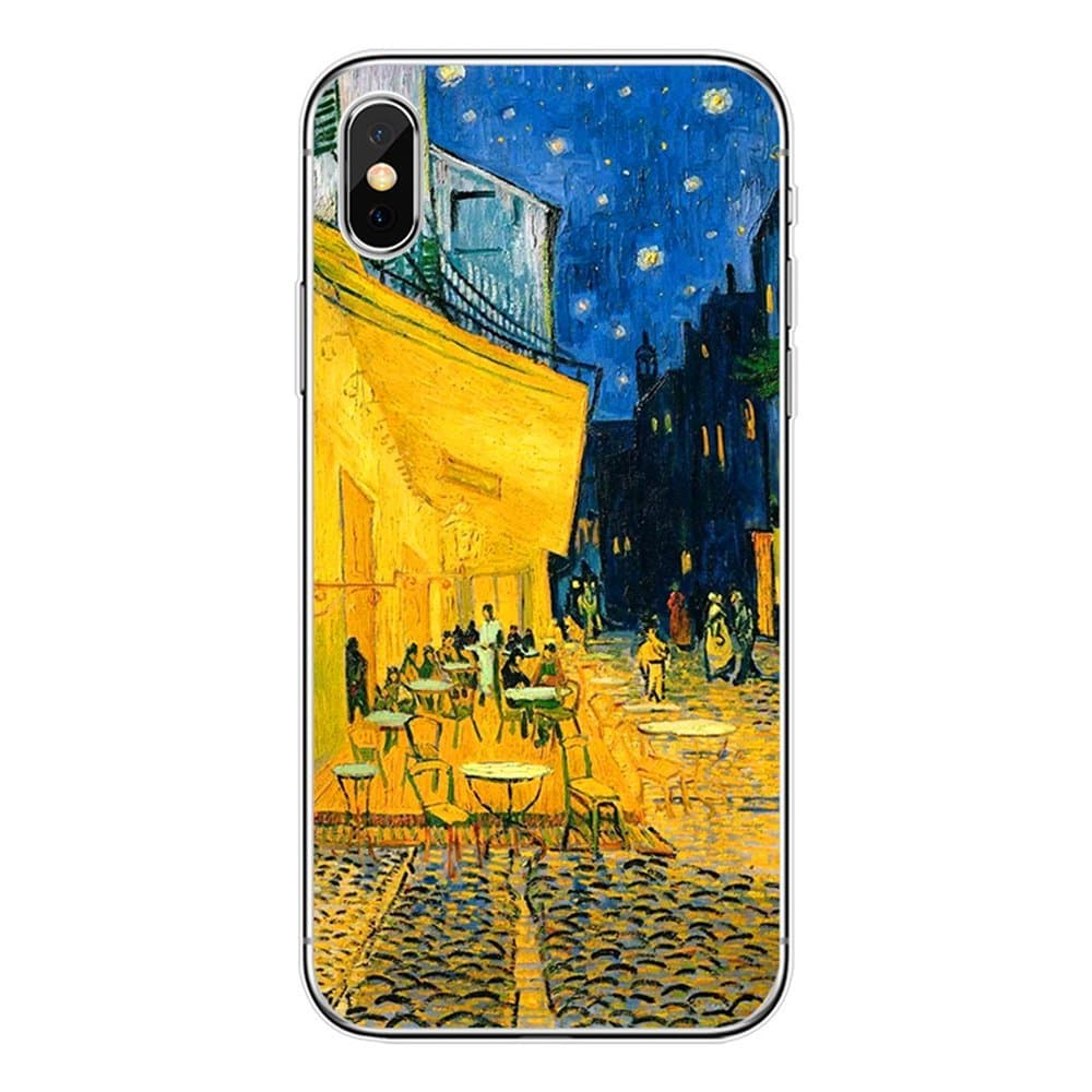 HUXICUI Vintage Oil Painting Series Cases for iPhone Xs, iPhone X Case, Slim-Fit Plastic TPU Soft Cover Ultra-Thin Protective Case for Apple iPhone Xs/X