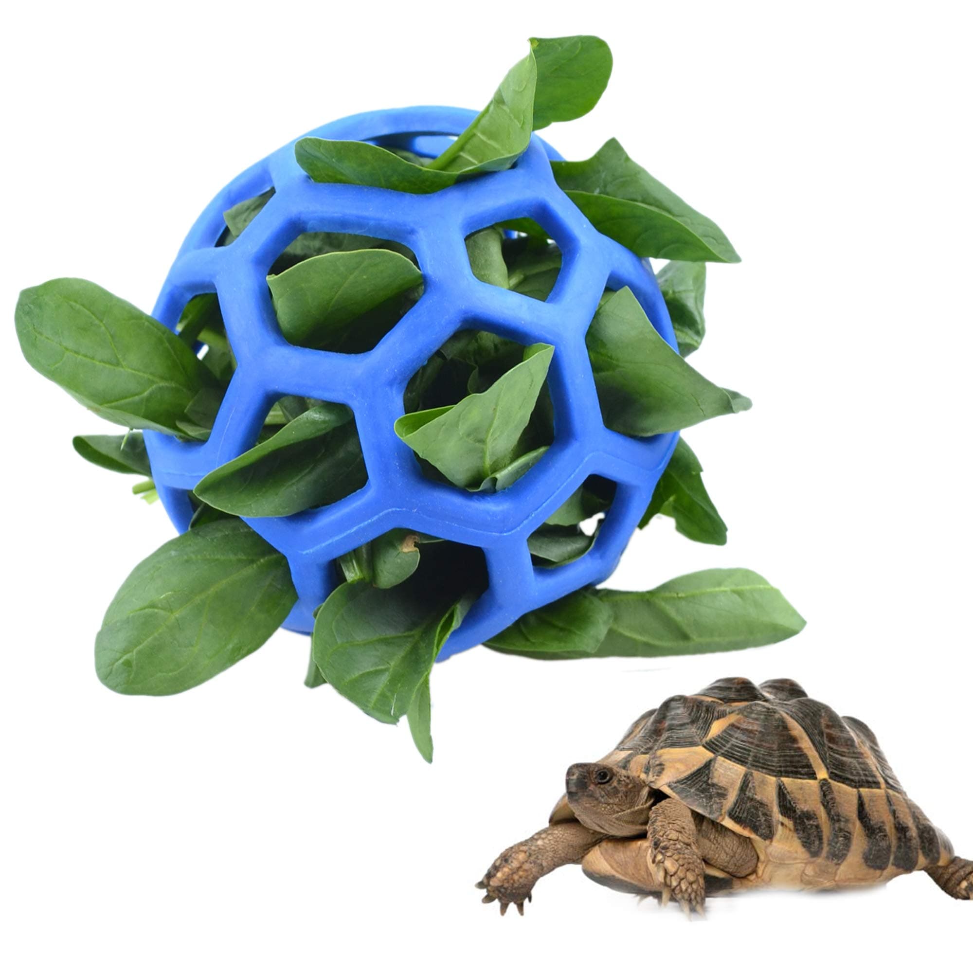 Tortoise Treat Ball Fruit Vegetable Feeder Holder Foraging Toy for Pet Tortoise Turtle