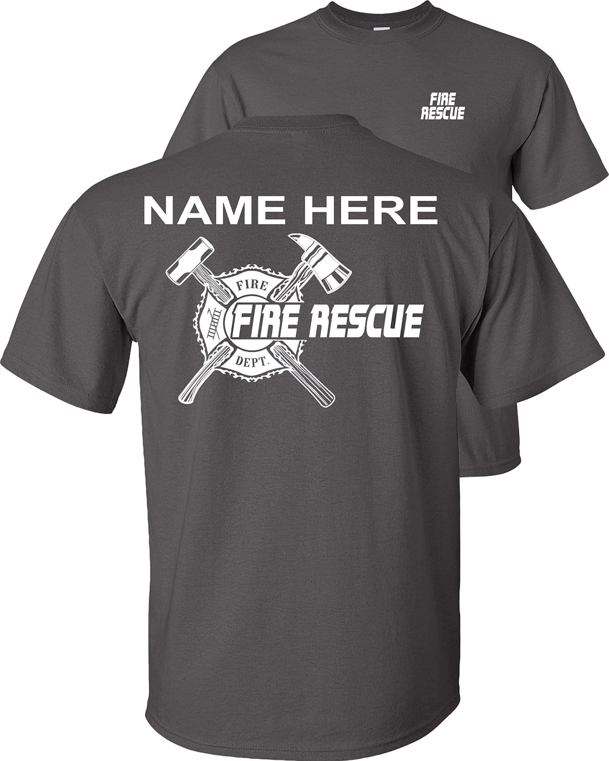 Fair GameCustom Fire Rescue T-Shirt Personalized Maltese Cross