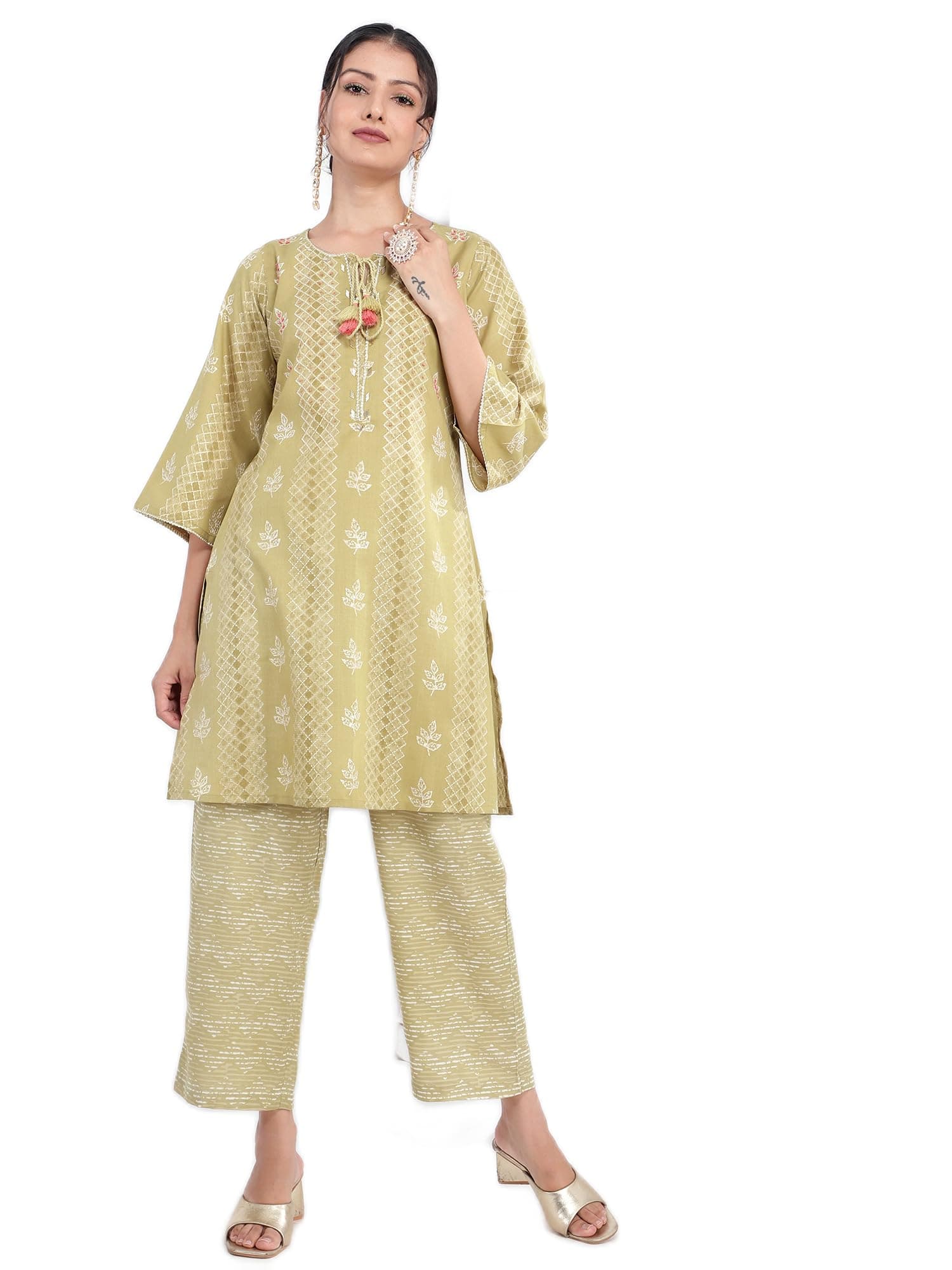 Bani WomenPrinted Womens Co-Ord Set with Tassels