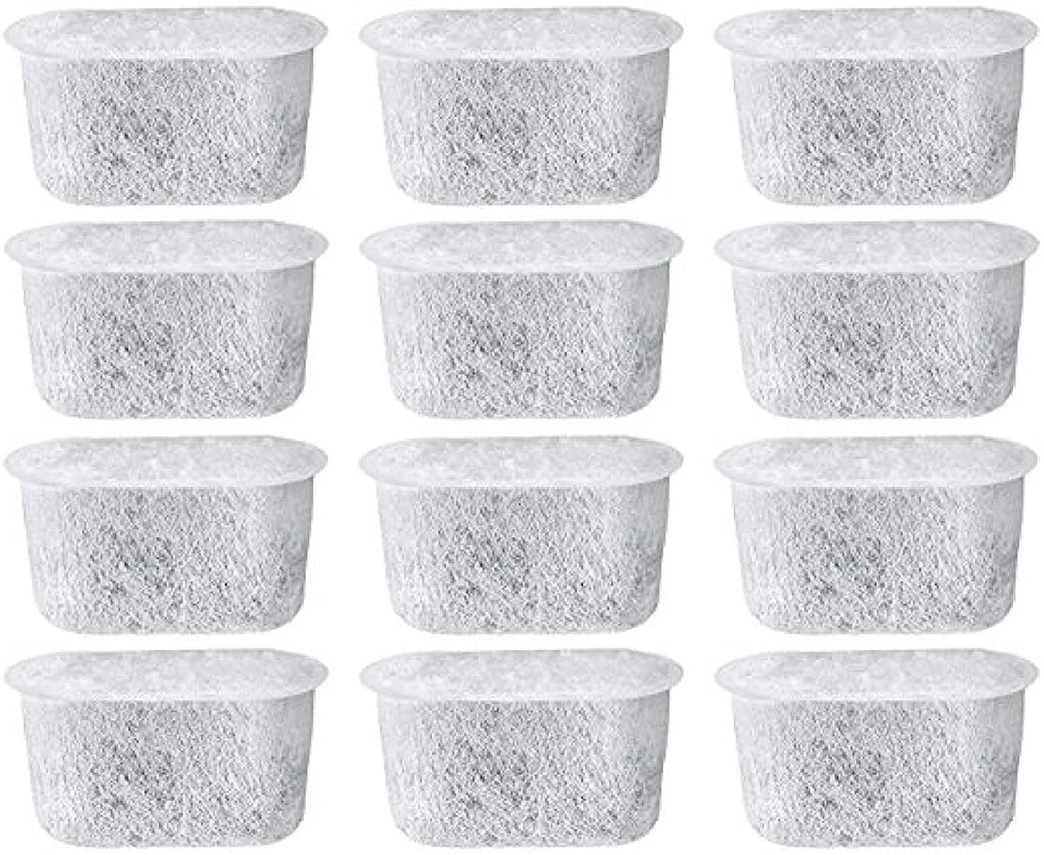 PURE GREEN 12-Pack of Cuisinart Compatible Replacement Charcoal Water Filters for Coffee Makers - Fits all Cuisinart Coffee Makers