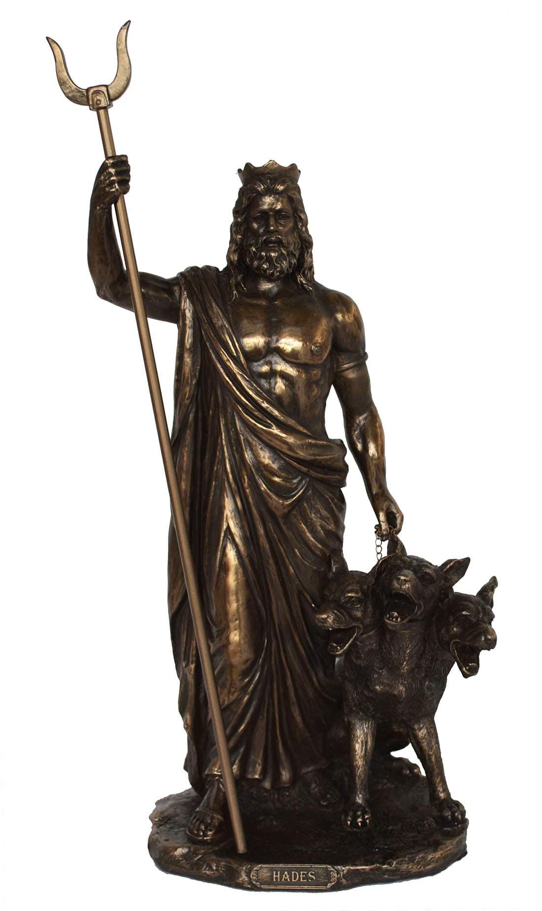 Talos Artifacts Hades Statue Cerberus Ancient Greek God of The Underworld Cold Cast Bronze Resin