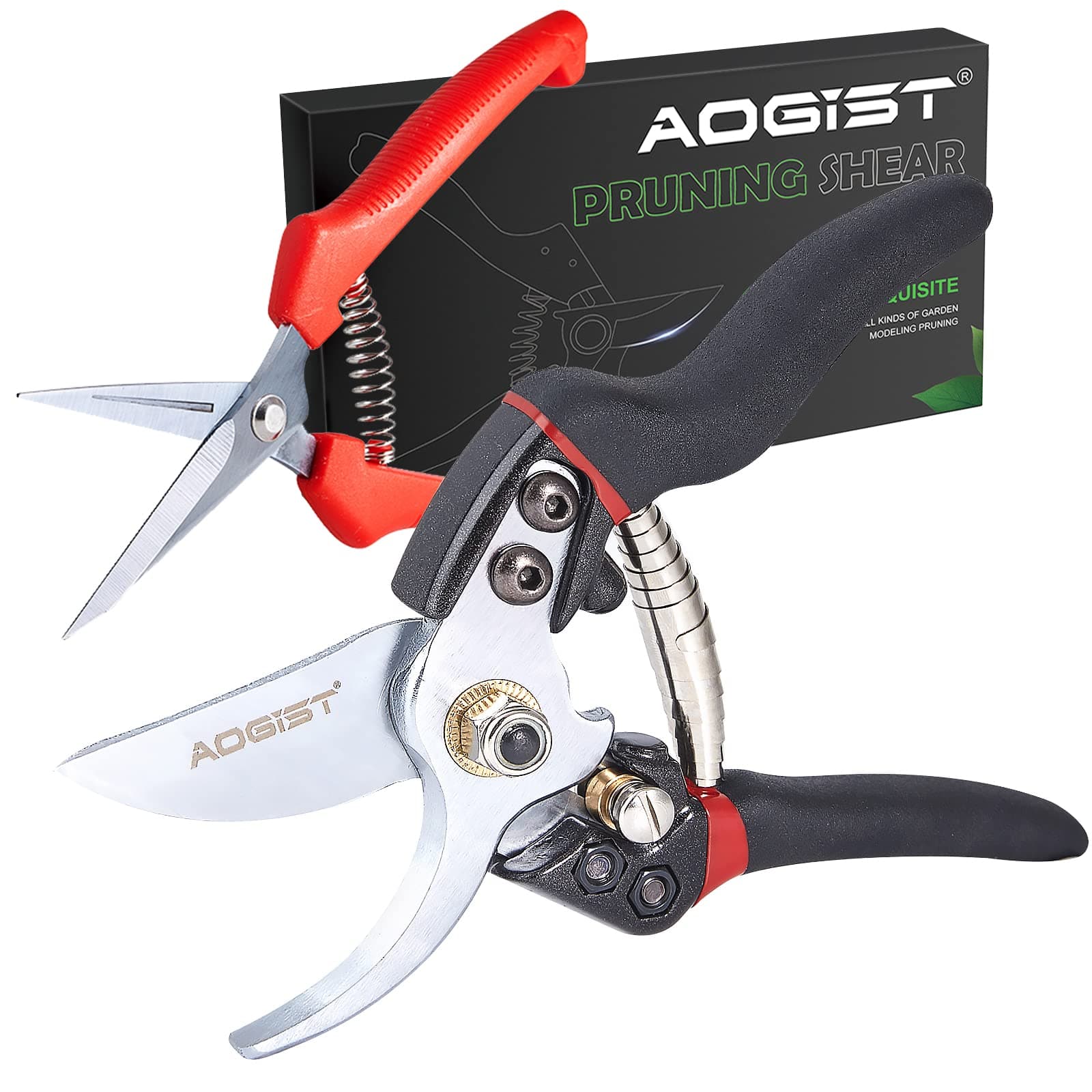 Pruning Shears, 7.5" Garden Clippers Plant Scissors Professional Bypass Pruner Tree Branch Cutter Plant Trimming Scissors 2 PCS