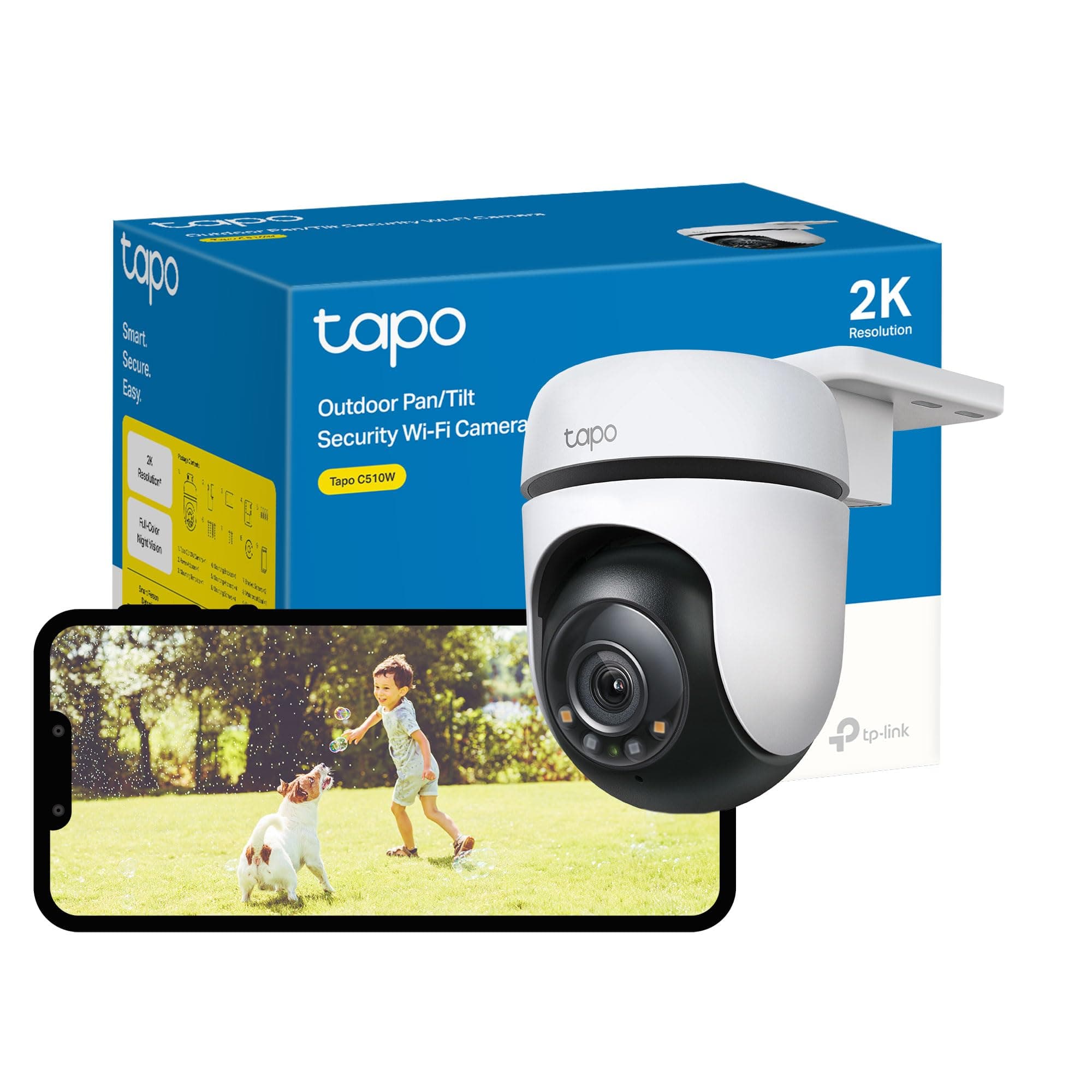 Tapo C510W Dome IP security camera Indoor & outdoor 2304 x 1296 pixels Ceiling